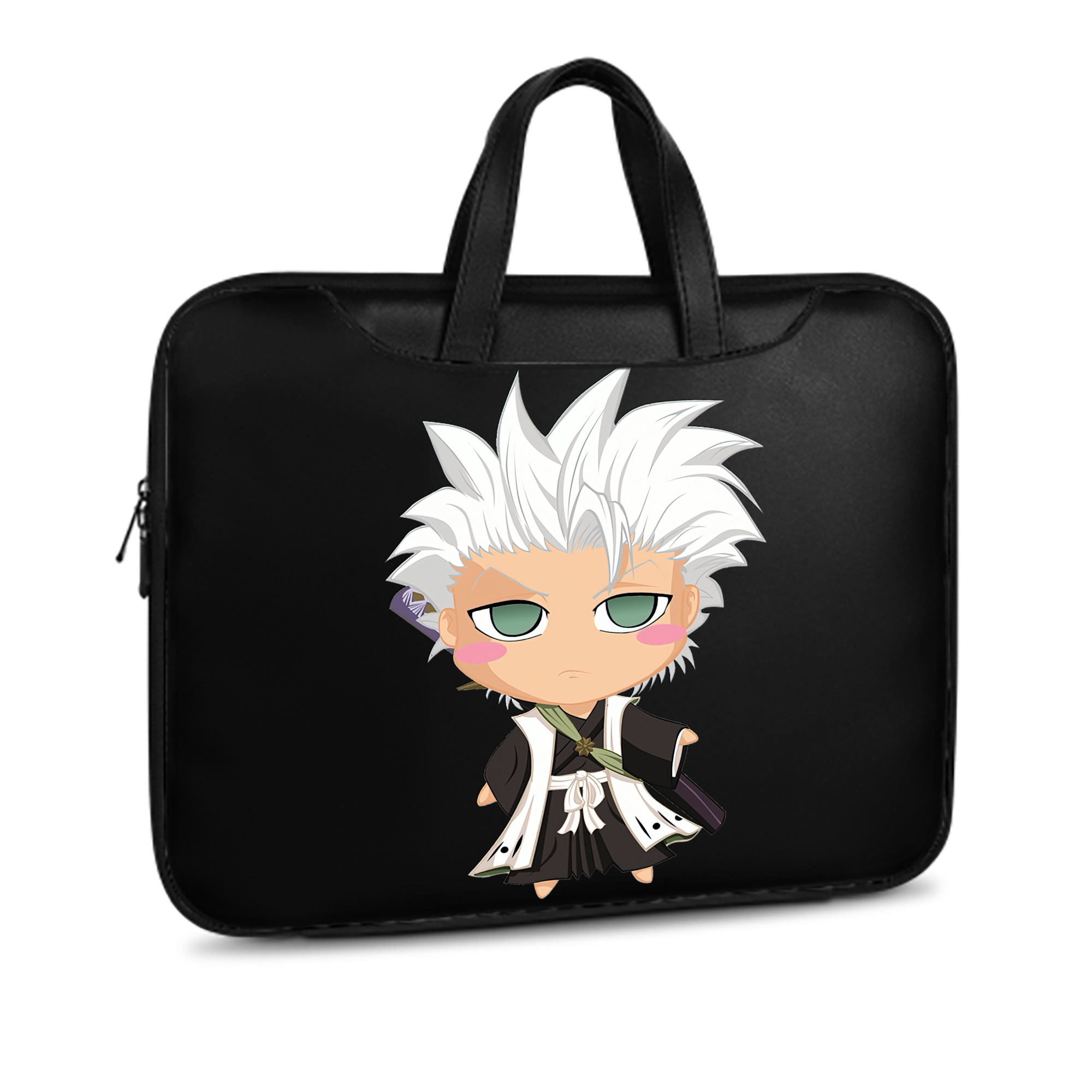 （画像用） ブリーチ 日番谷冬獅郎（ひつがや とうしろう） BLEACH Hitsugaya Toushirou レザーラップトップバッグ　ノートパソコンケース