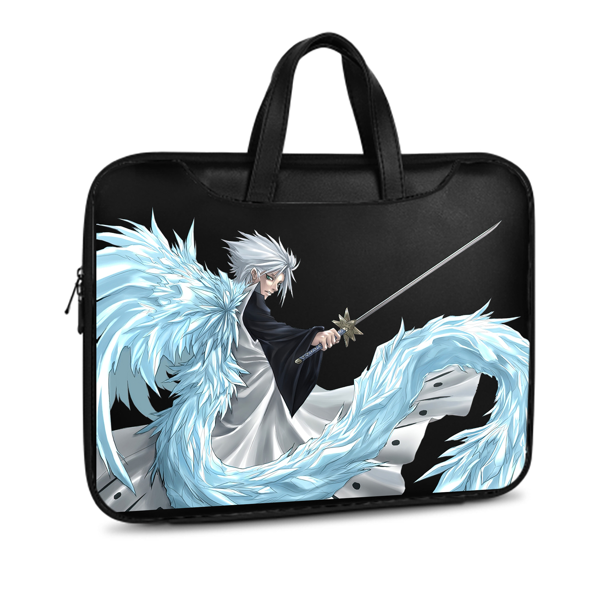 （画像用） ブリーチ 日番谷冬獅郎（ひつがや とうしろう） BLEACH Hitsugaya Toushirou レザーラップトップバッグ　ノートパソコンケース