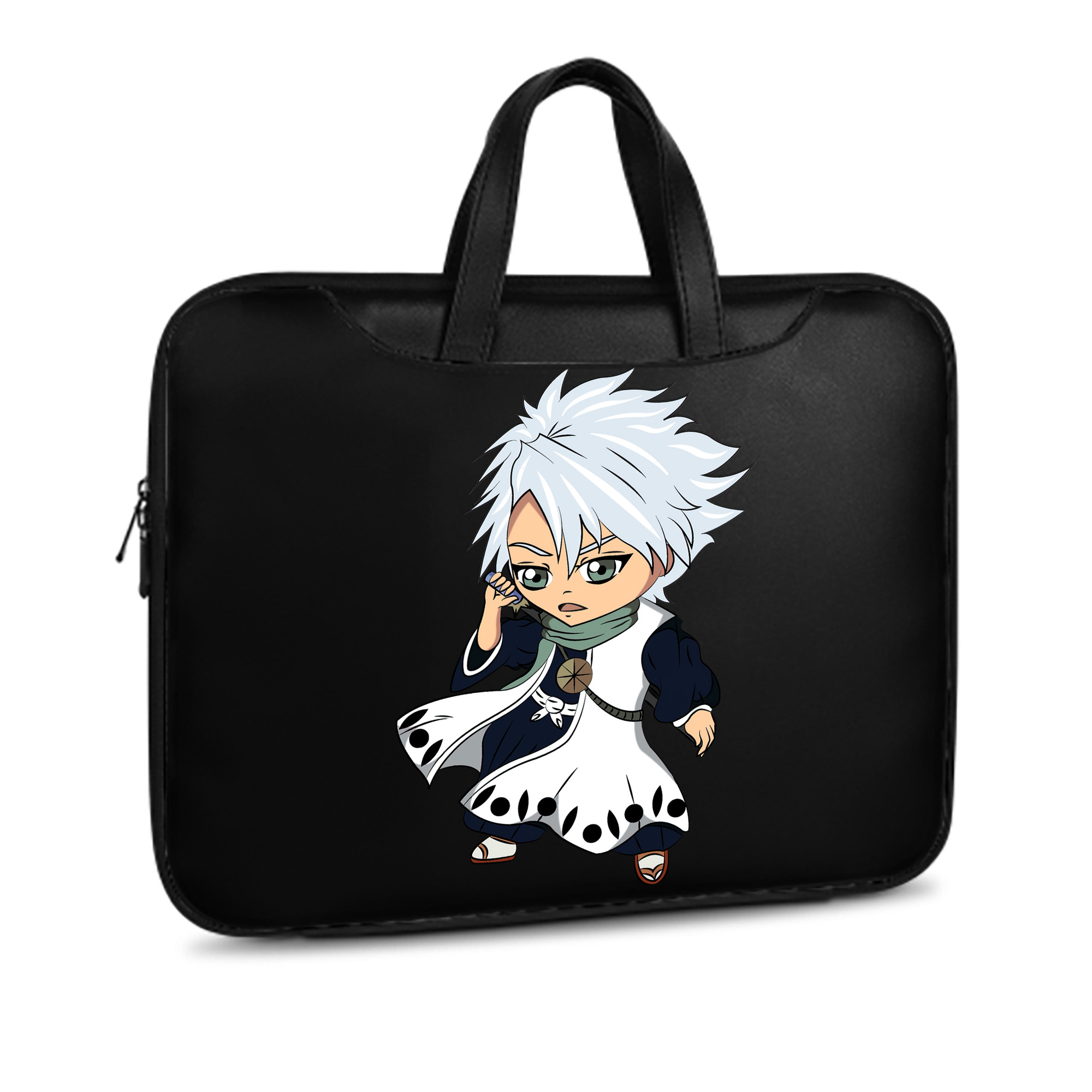 （画像用） ブリーチ 日番谷冬獅郎（ひつがや とうしろう） BLEACH Hitsugaya Toushirou レザーラップトップバッグ　ノートパソコンケース