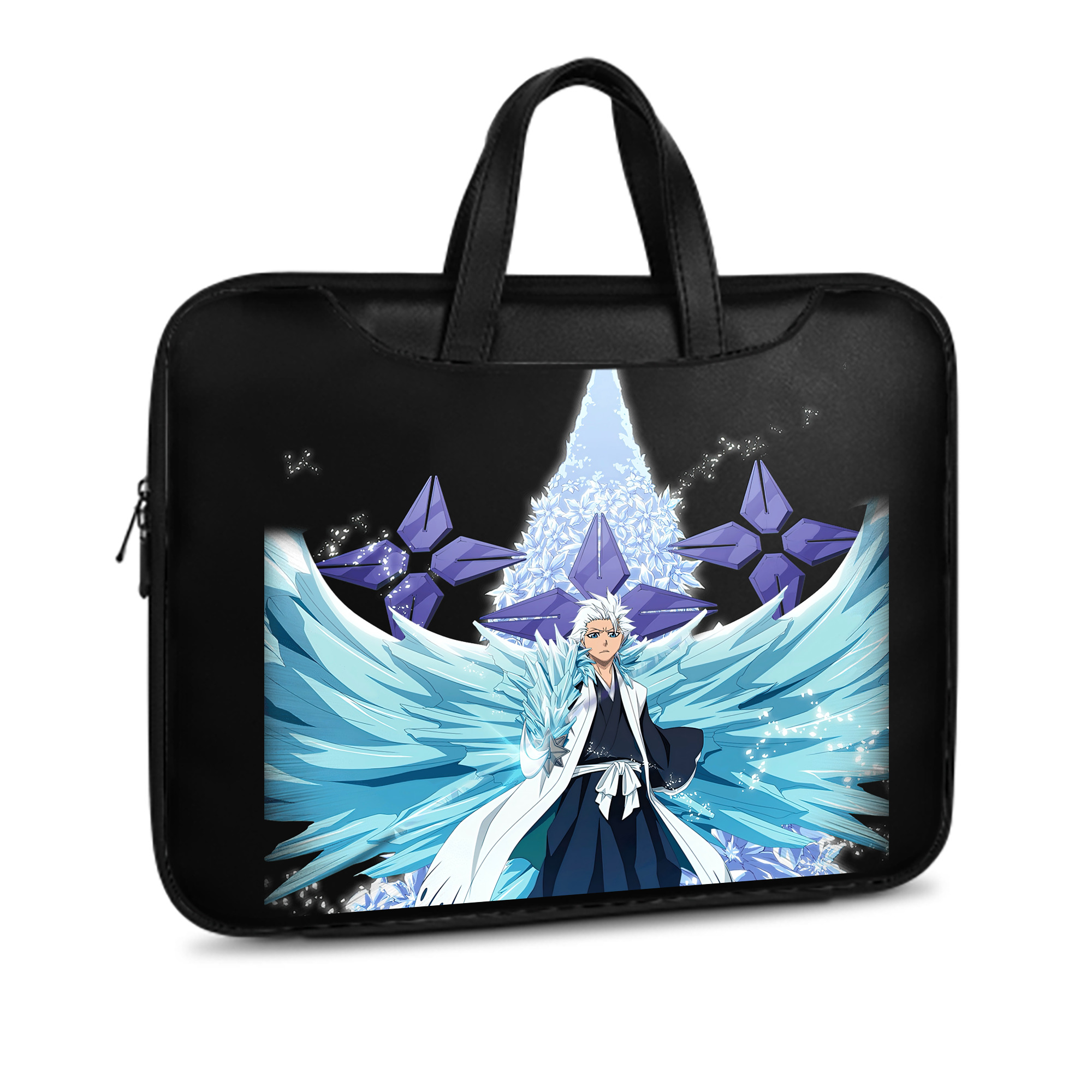 （画像用） ブリーチ 日番谷冬獅郎（ひつがや とうしろう） BLEACH Hitsugaya Toushirou レザーラップトップバッグ　ノートパソコンケース