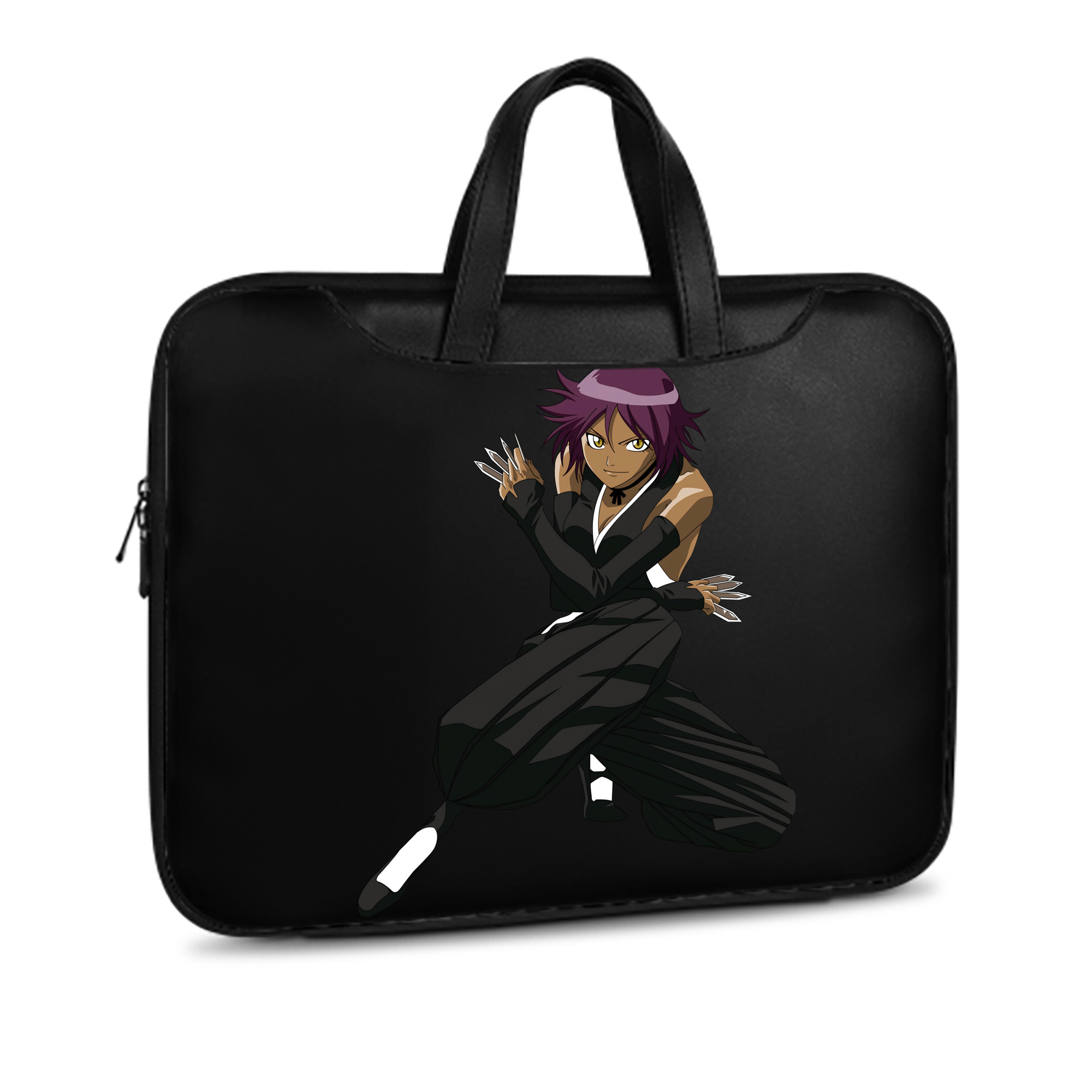 （画像用） ブリーチ 四楓院 夜一（しほういん よるいち） BLEACH Shihouin Yoruichi レザーラップトップバッグ　ノートパソコンケース