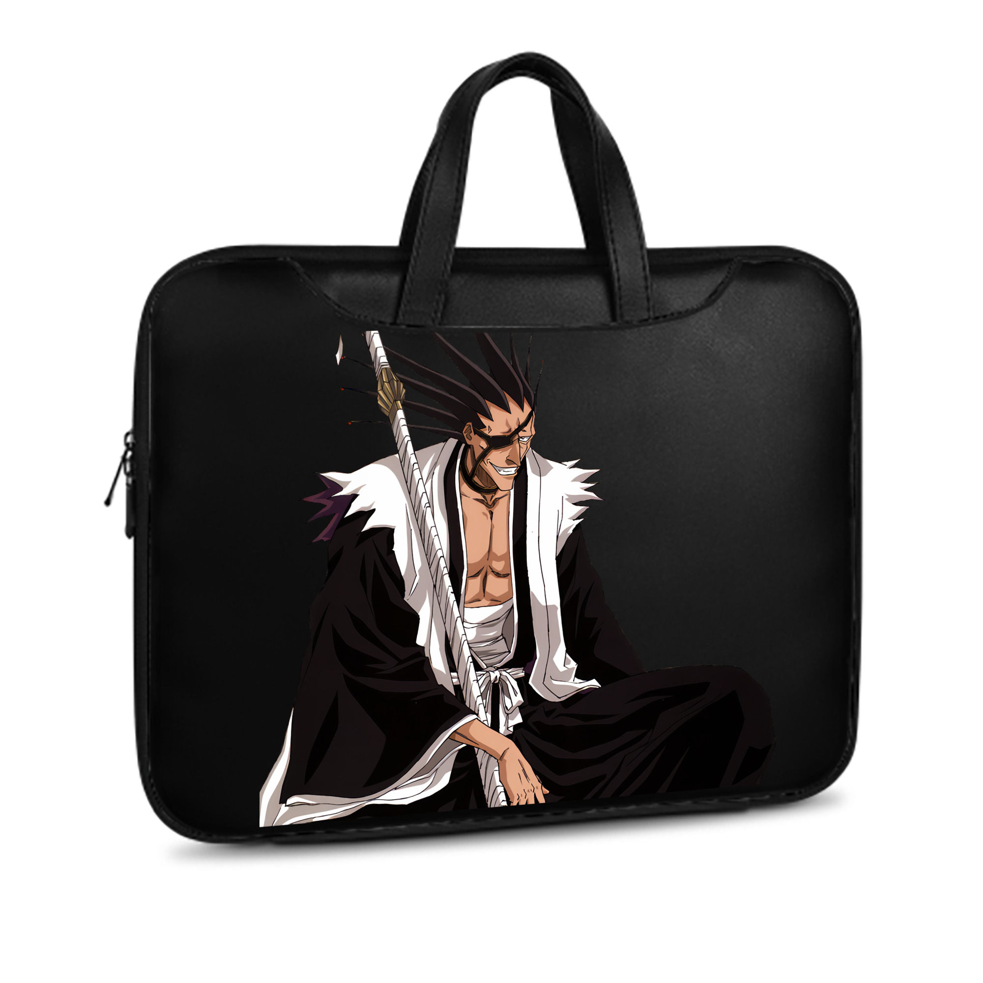 （画像用） ブリーチ ざらき けんぱち BLEACH Zaraki Kenpachi レザーラップトップバッグ　ノートパソコンケース