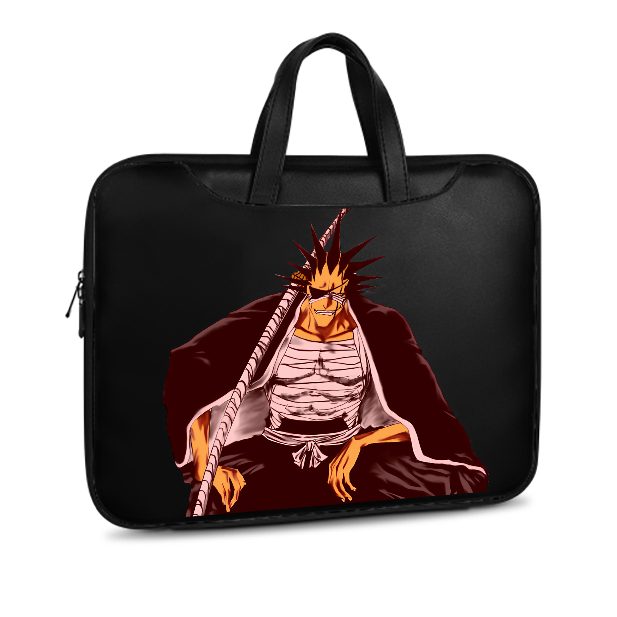 （画像用） ブリーチ ざらき けんぱち BLEACH Zaraki Kenpachi レザーラップトップバッグ　ノートパソコンケース