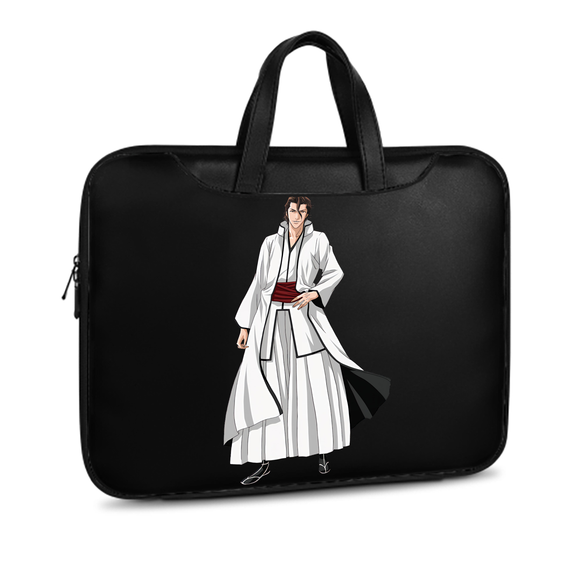（画像用） ブリーチ 藍染 惣右介（あいぜん そうすけ） BLEACH Aizen Sousuke レザーラップトップバッグ　ノートパソコンケース