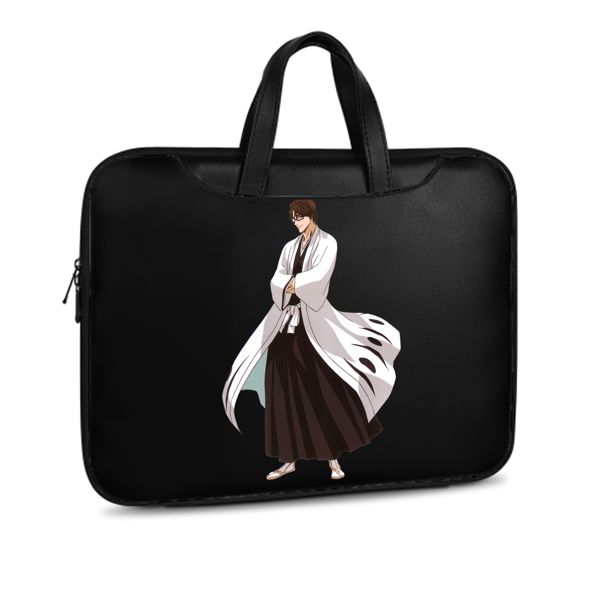 （画像用） ブリーチ 藍染 惣右介（あいぜん そうすけ） BLEACH Aizen Sousuke レザーラップトップバッグ　ノートパソコンケース