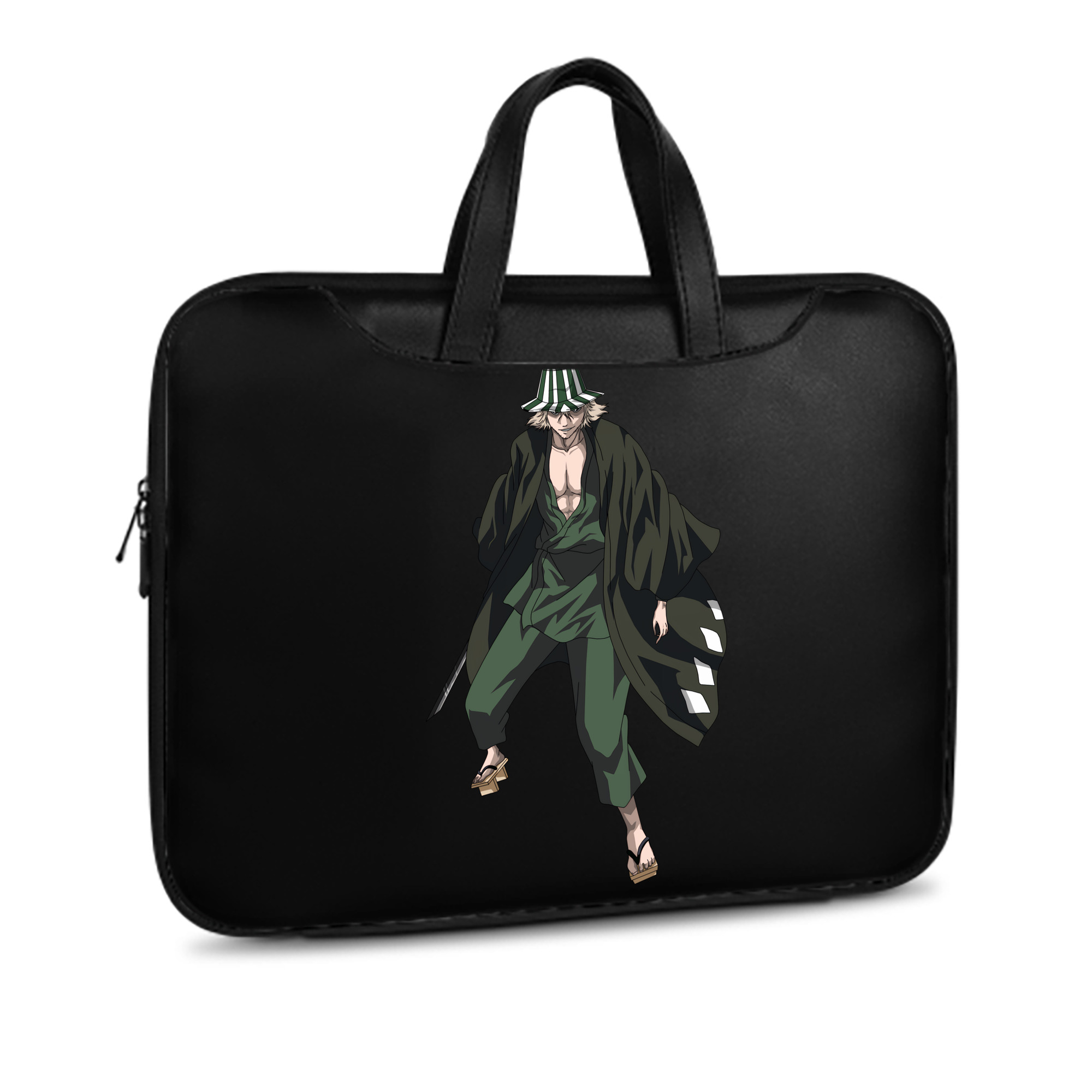 （画像用） "ブリーチ 浦原 喜助（うらはら きすけ） BLEACH Urahara Kisuke " レザーラップトップバッグ　ノートパソコンケース