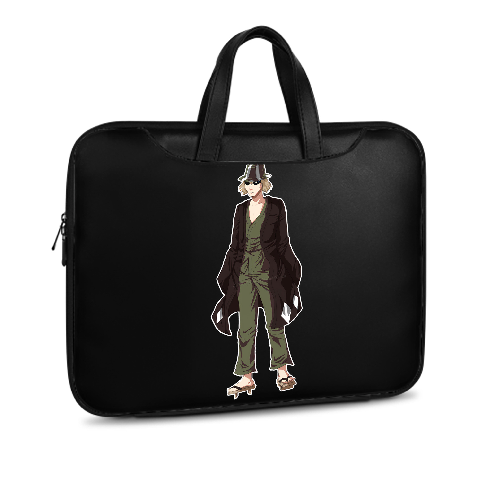（画像用） "ブリーチ 浦原 喜助（うらはら きすけ） BLEACH Urahara Kisuke " レザーラップトップバッグ　ノートパソコンケース