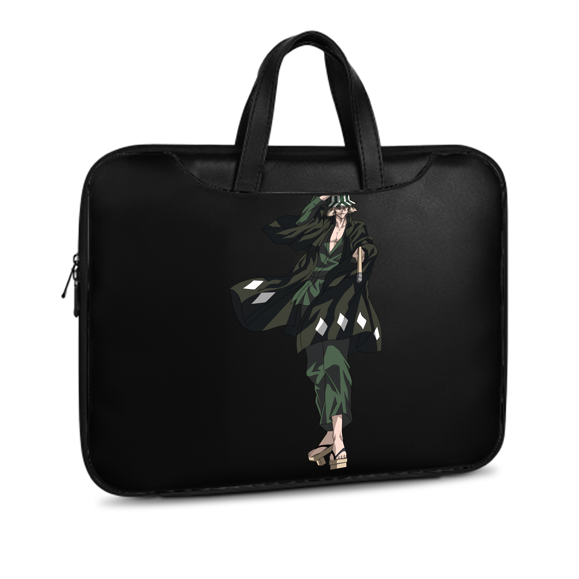 （画像用） "ブリーチ 浦原 喜助（うらはら きすけ） BLEACH Urahara Kisuke " レザーラップトップバッグ　ノートパソコンケース