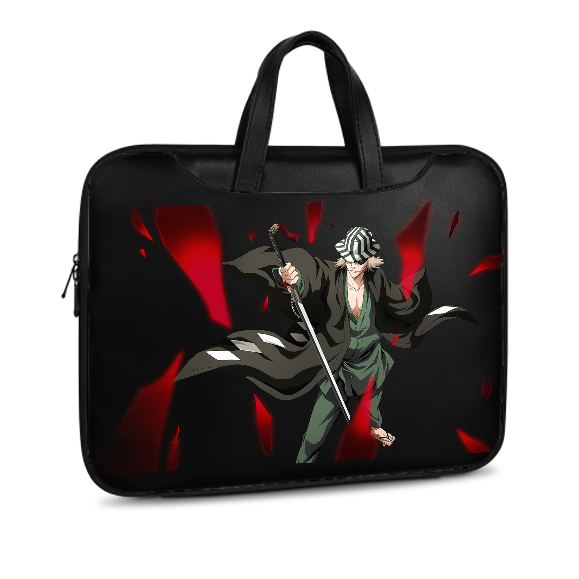 （画像用） "ブリーチ 浦原 喜助（うらはら きすけ） BLEACH Urahara Kisuke " レザーラップトップバッグ　ノートパソコンケース