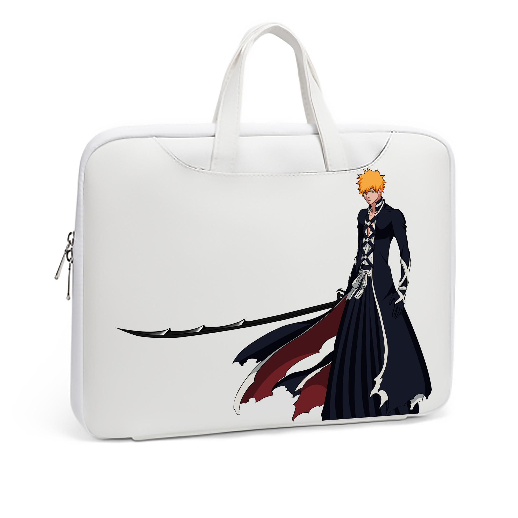 （画像用） ブリーチ 黒崎一護（くろさき いちご）BLEACH Kurosaki Ichigo レザーラップトップバッグ　ノートパソコンケース