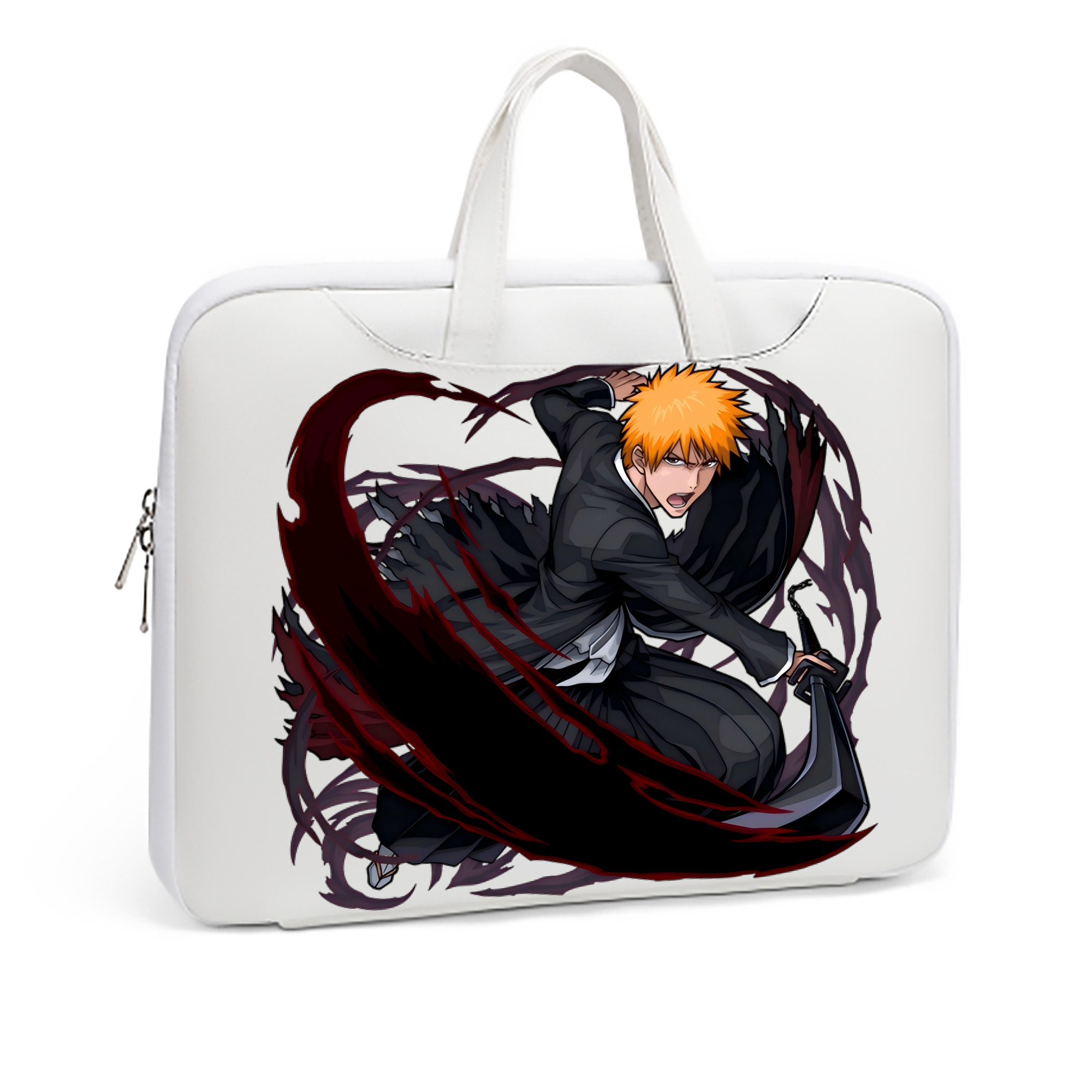 （画像用） ブリーチ 黒崎一護（くろさき いちご）BLEACH Kurosaki Ichigo レザーラップトップバッグ　ノートパソコンケース