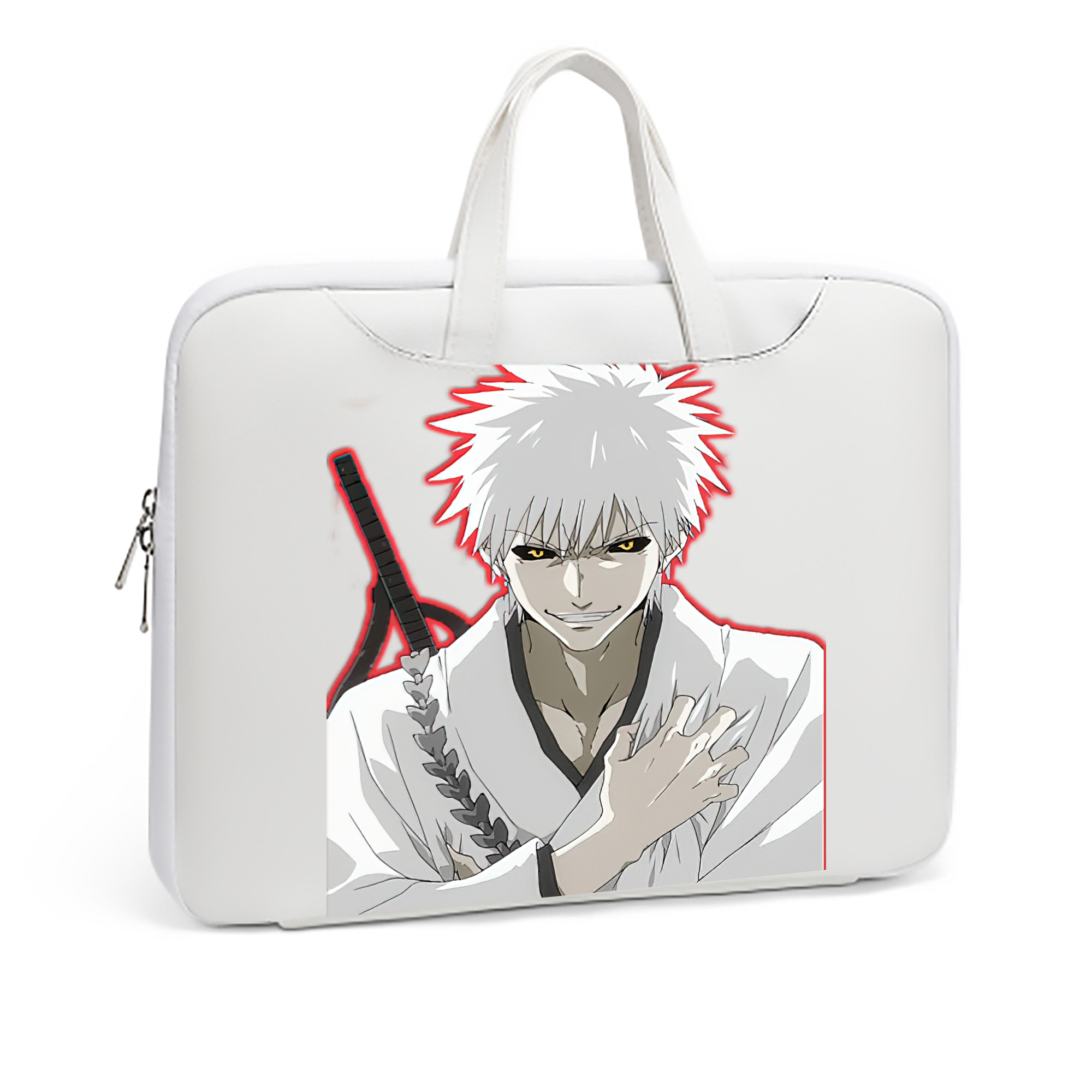 （画像用） ブリーチ 黒崎一護（くろさき いちご）BLEACH Kurosaki Ichigo レザーラップトップバッグ　ノートパソコンケース