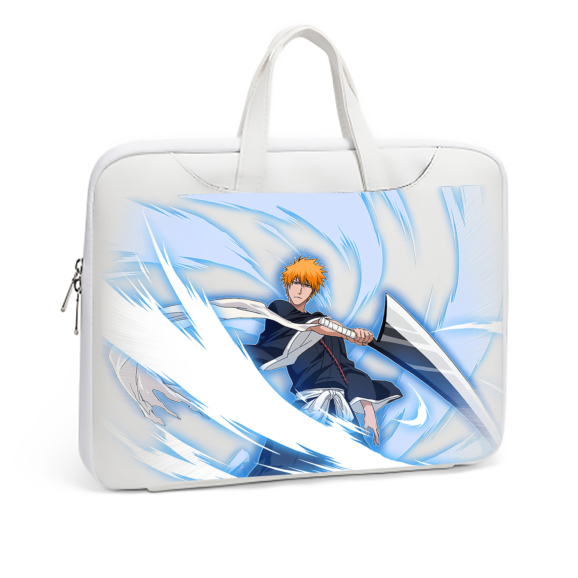 （画像用） ブリーチ 黒崎一護（くろさき いちご）BLEACH Kurosaki Ichigo レザーラップトップバッグ　ノートパソコンケース