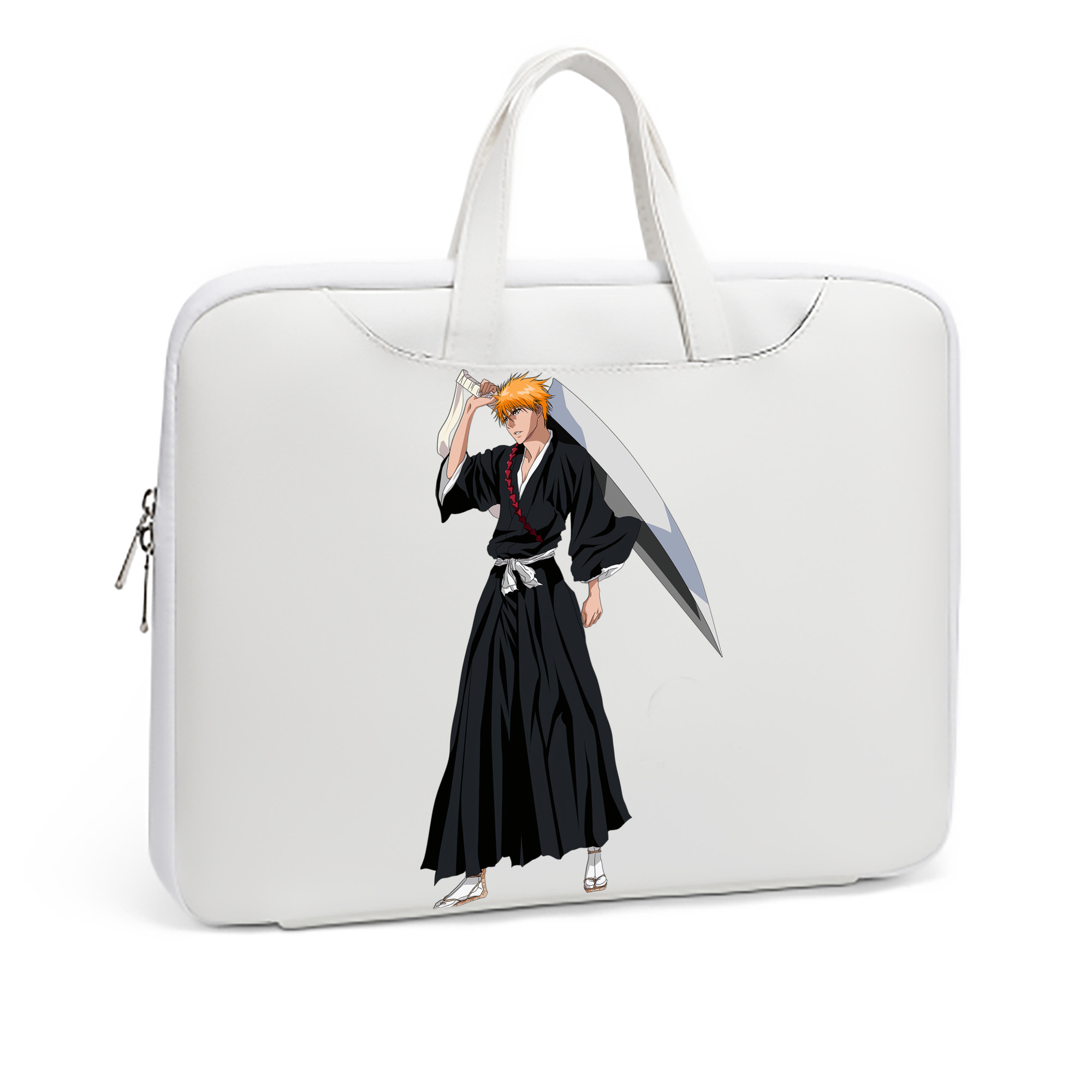（画像用） ブリーチ 黒崎一護（くろさき いちご）BLEACH Kurosaki Ichigo レザーラップトップバッグ　ノートパソコンケース