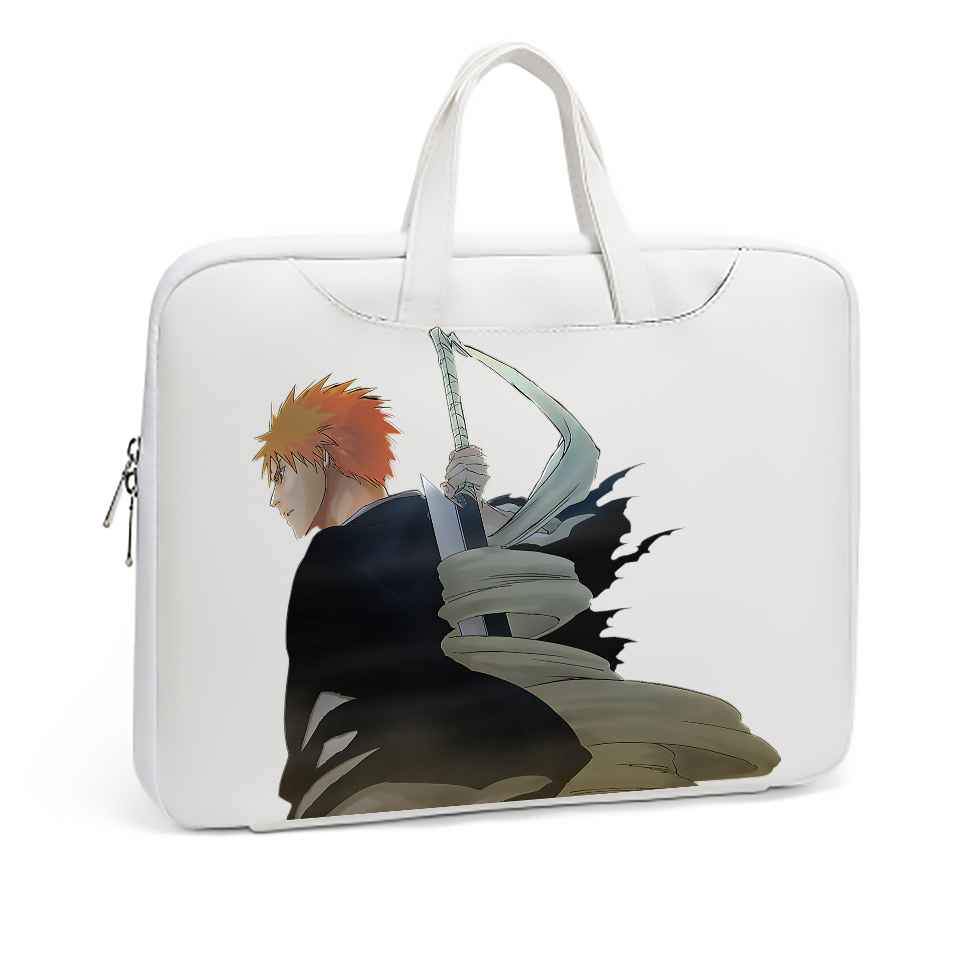 （画像用） ブリーチ 黒崎一護（くろさき いちご）BLEACH Kurosaki Ichigo レザーラップトップバッグ　ノートパソコンケース