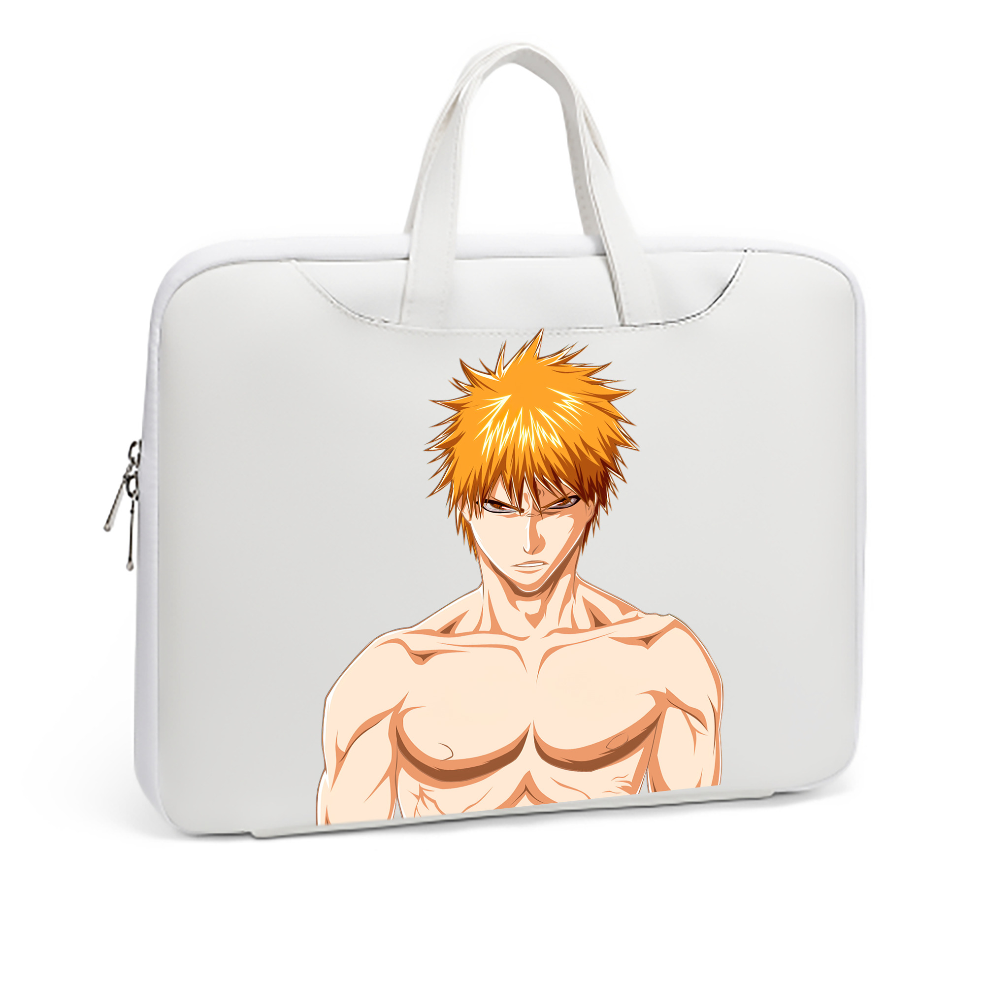 （画像用） ブリーチ 黒崎一護（くろさき いちご）BLEACH Kurosaki Ichigo レザーラップトップバッグ　ノートパソコンケース