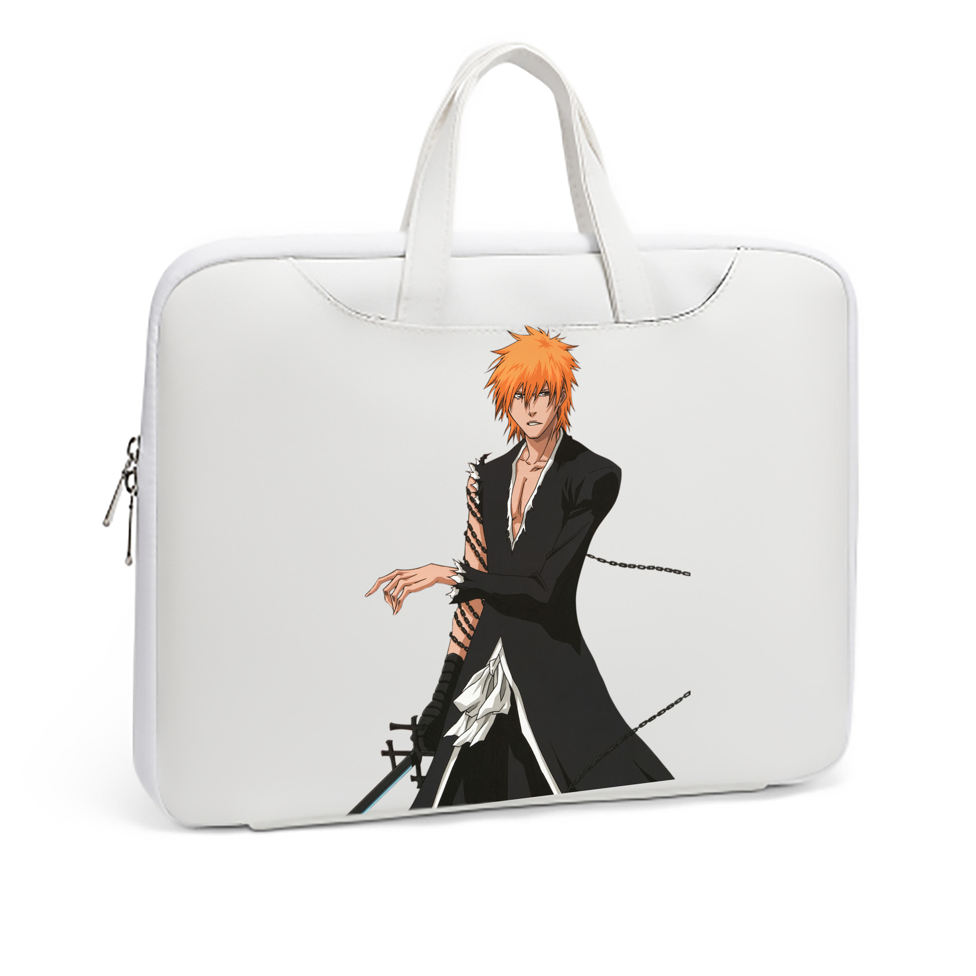 （画像用） ブリーチ 黒崎一護（くろさき いちご）BLEACH Kurosaki Ichigo レザーラップトップバッグ　ノートパソコンケース