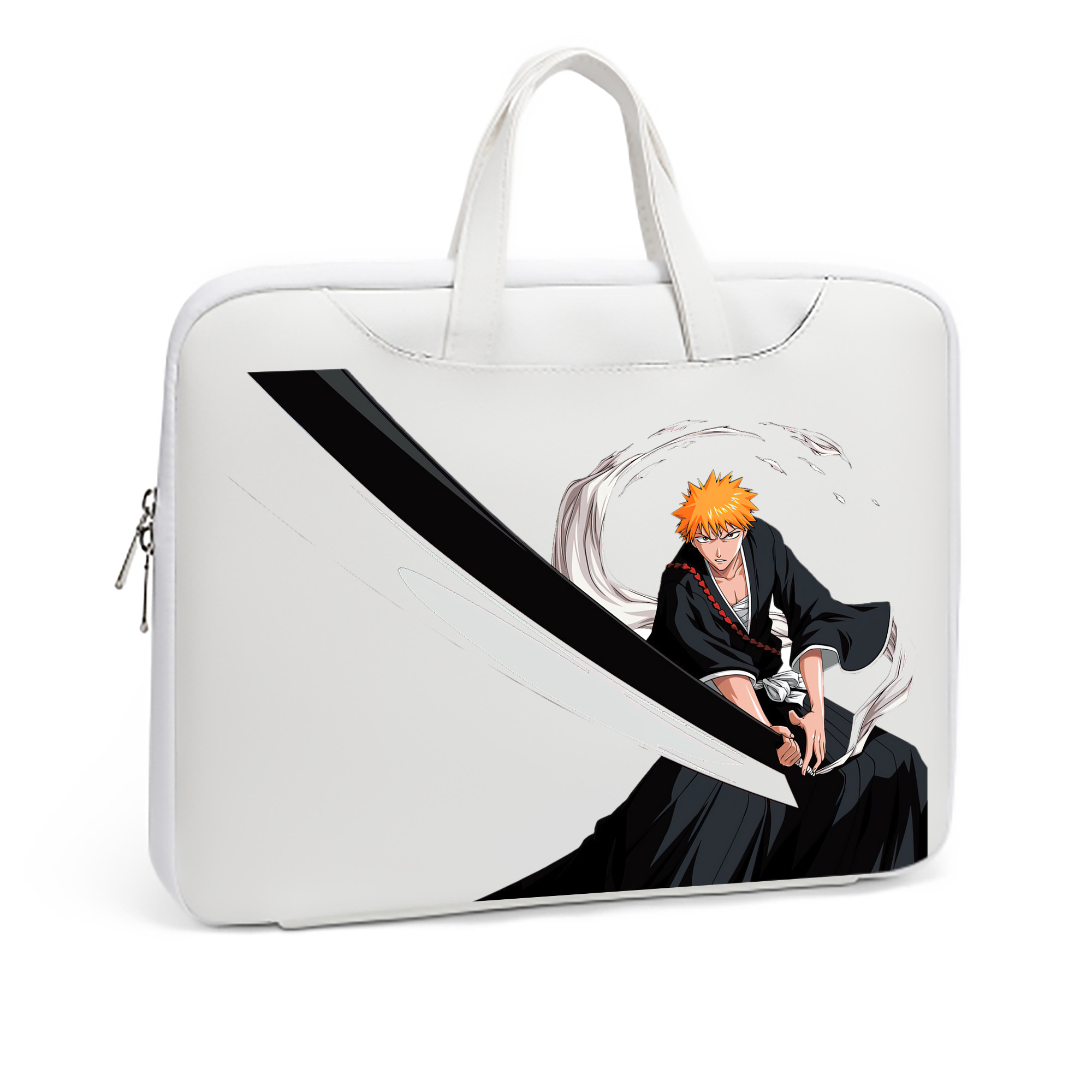 （画像用） ブリーチ 黒崎一護（くろさき いちご）BLEACH Kurosaki Ichigo レザーラップトップバッグ　ノートパソコンケース