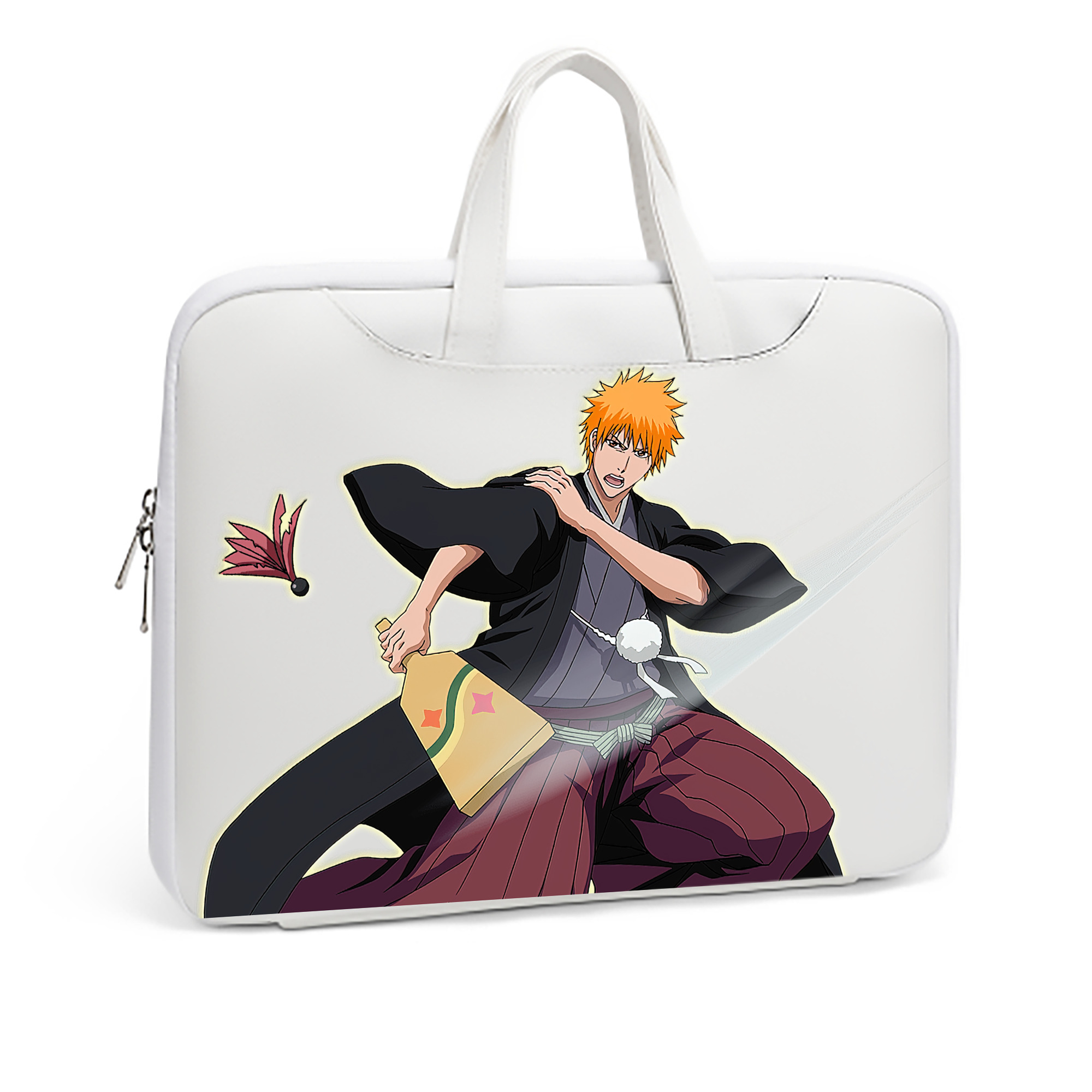 （画像用） ブリーチ 黒崎一護（くろさき いちご）BLEACH Kurosaki Ichigo レザーラップトップバッグ　ノートパソコンケース