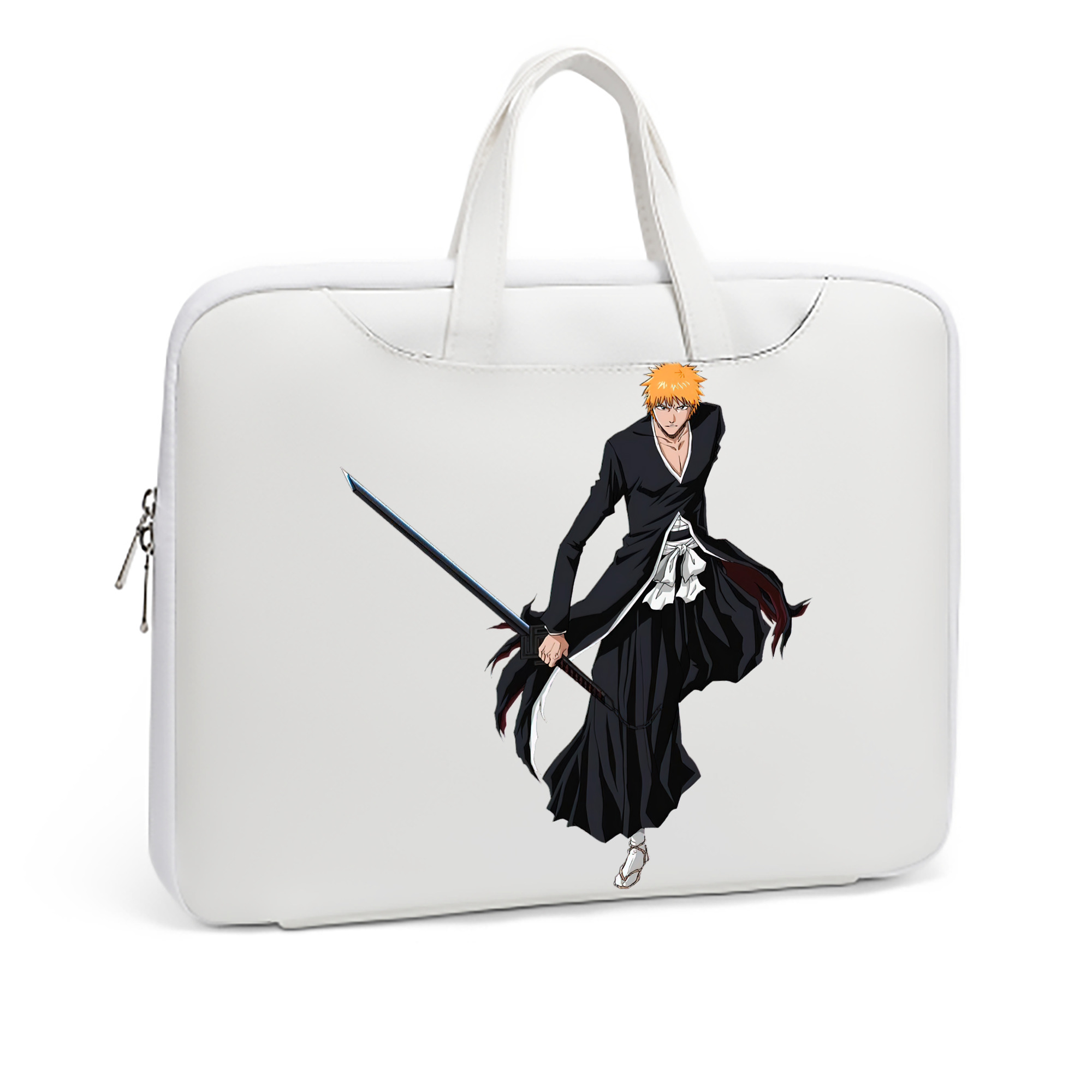 （画像用） ブリーチ 黒崎一護（くろさき いちご）BLEACH Kurosaki Ichigo レザーラップトップバッグ　ノートパソコンケース