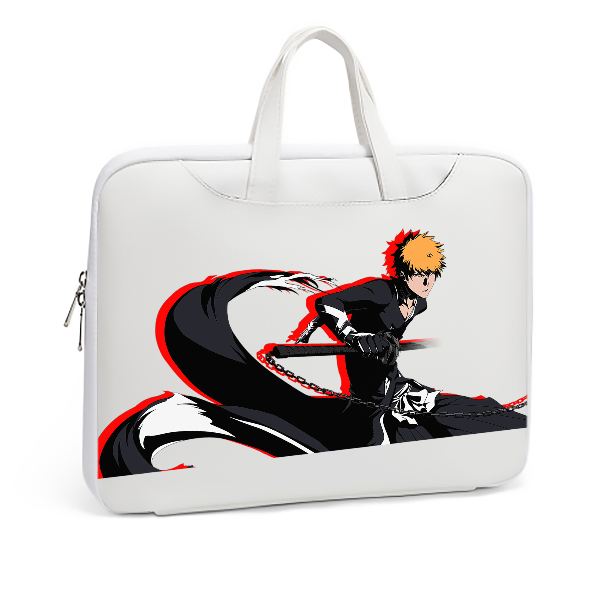 （画像用） ブリーチ 黒崎一護（くろさき いちご）BLEACH Kurosaki Ichigo レザーラップトップバッグ　ノートパソコンケース