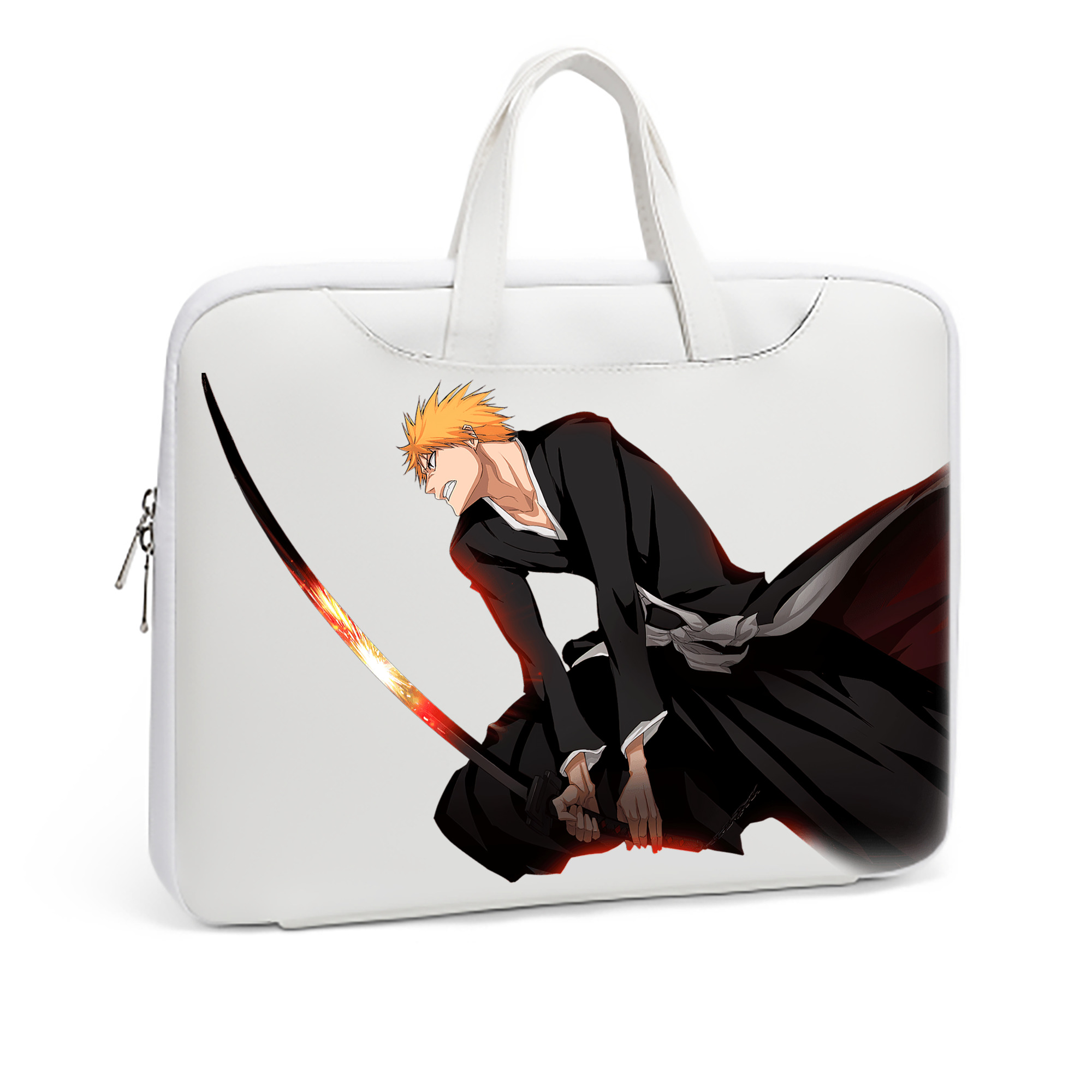 （画像用） ブリーチ 黒崎一護（くろさき いちご）BLEACH Kurosaki Ichigo レザーラップトップバッグ　ノートパソコンケース