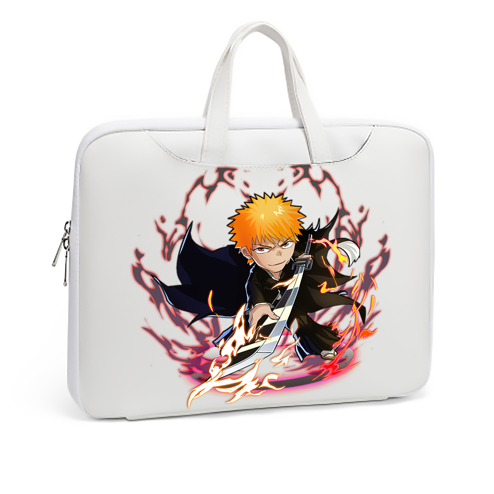 （画像用） ブリーチ 黒崎一護（くろさき いちご）BLEACH Kurosaki Ichigo レザーラップトップバッグ　ノートパソコンケース
