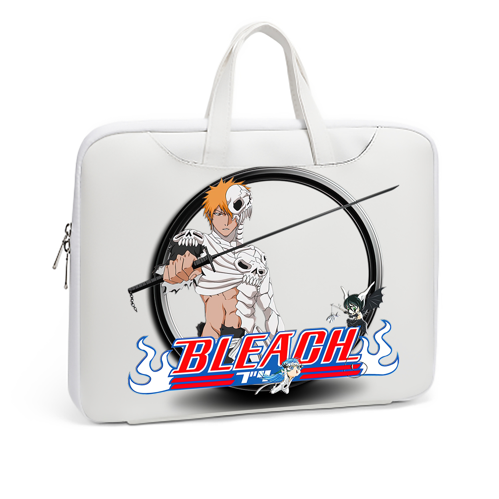 （画像用） ブリーチ 黒崎一護（くろさき いちご）BLEACH Kurosaki Ichigo レザーラップトップバッグ　ノートパソコンケース
