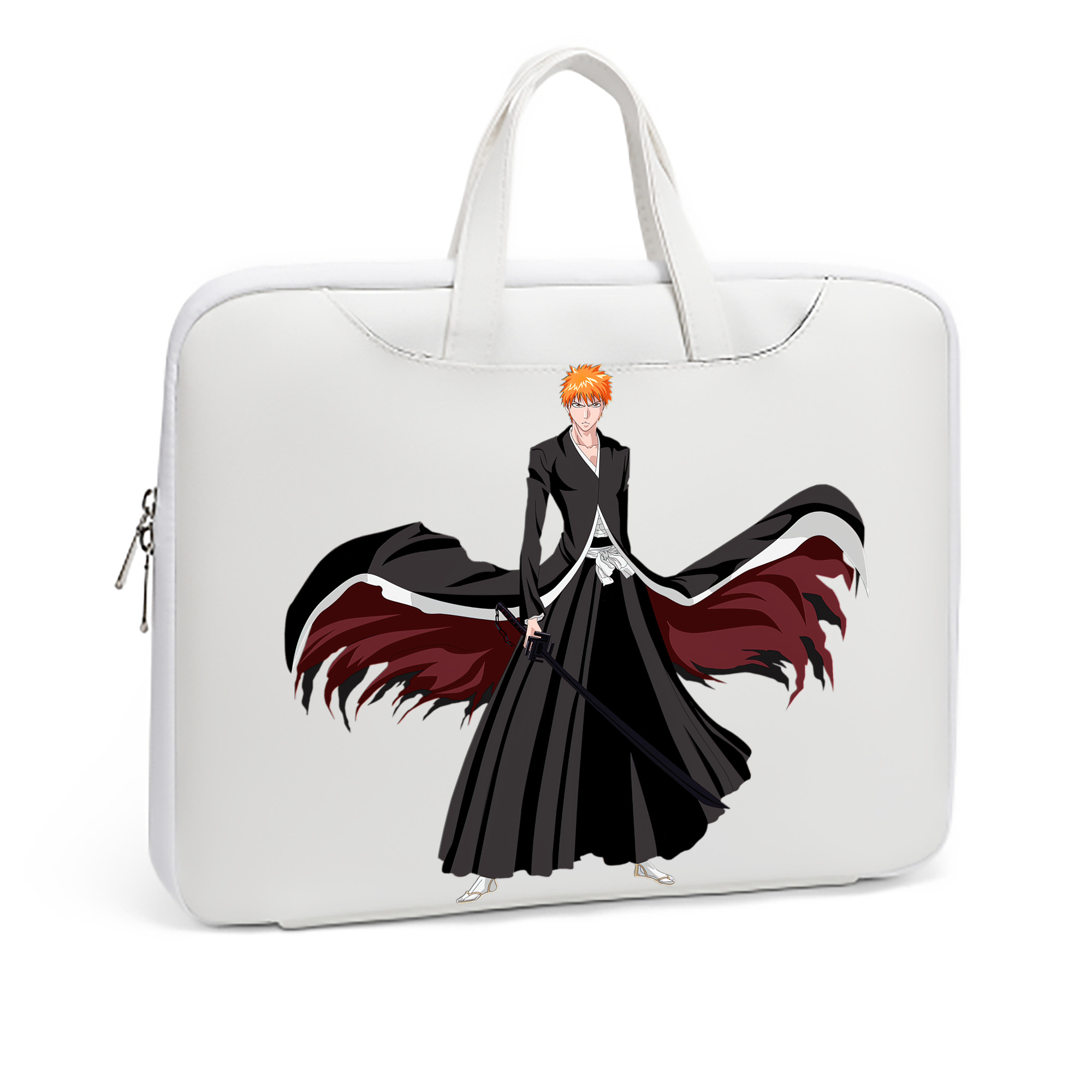 （画像用） ブリーチ 黒崎一護（くろさき いちご）BLEACH Kurosaki Ichigo レザーラップトップバッグ　ノートパソコンケース