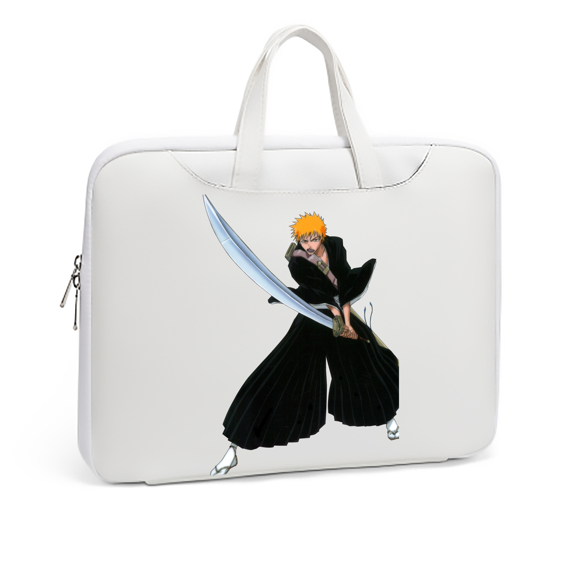（画像用） ブリーチ 黒崎一護（くろさき いちご）BLEACH Kurosaki Ichigo レザーラップトップバッグ　ノートパソコンケース
