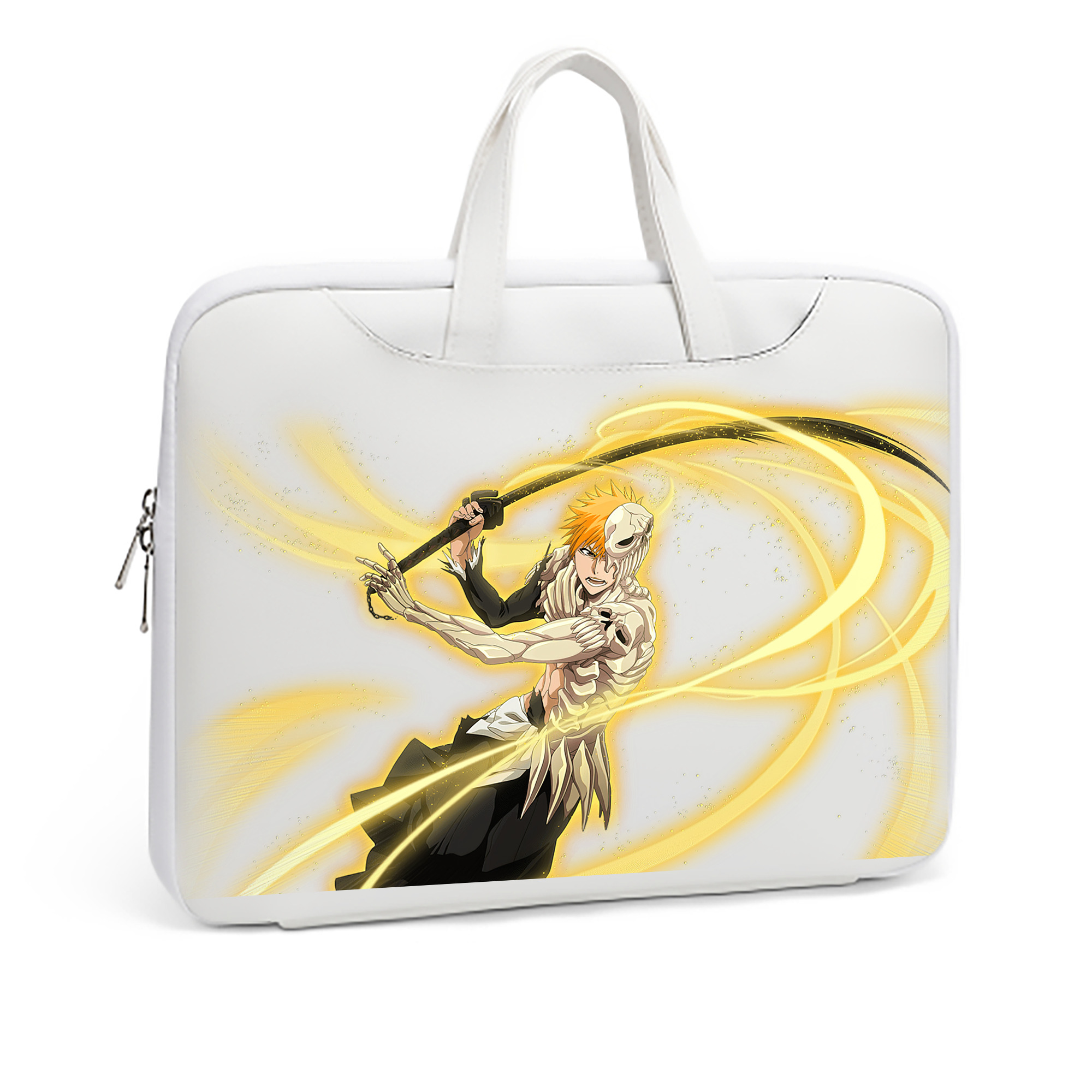 （画像用） ブリーチ 黒崎一護（くろさき いちご）BLEACH Kurosaki Ichigo レザーラップトップバッグ　ノートパソコンケース