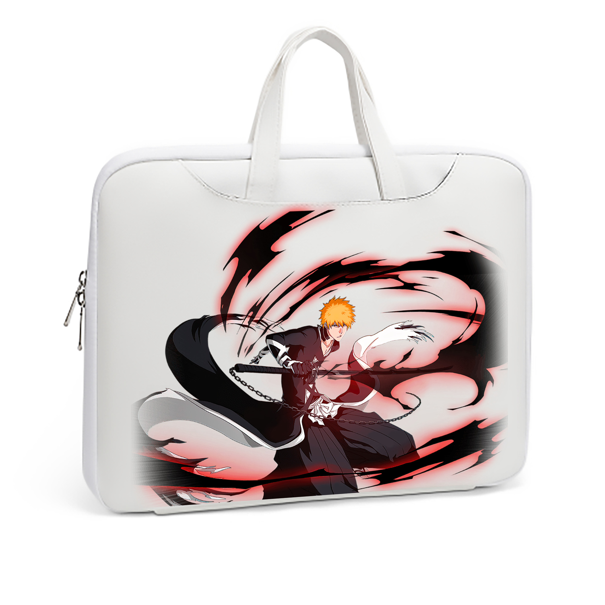 （画像用） ブリーチ 黒崎一護（くろさき いちご）BLEACH Kurosaki Ichigo レザーラップトップバッグ　ノートパソコンケース