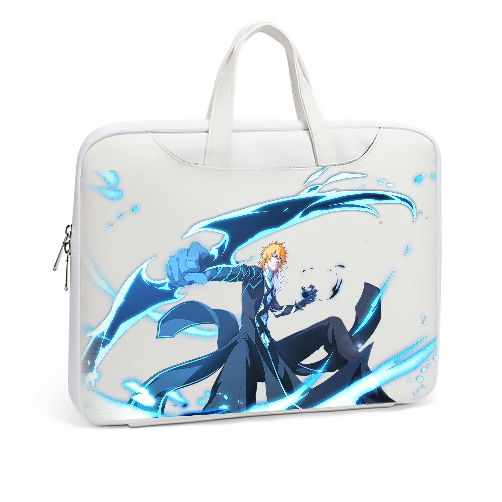 （画像用） ブリーチ 黒崎一護（くろさき いちご）BLEACH Kurosaki Ichigo レザーラップトップバッグ　ノートパソコンケース