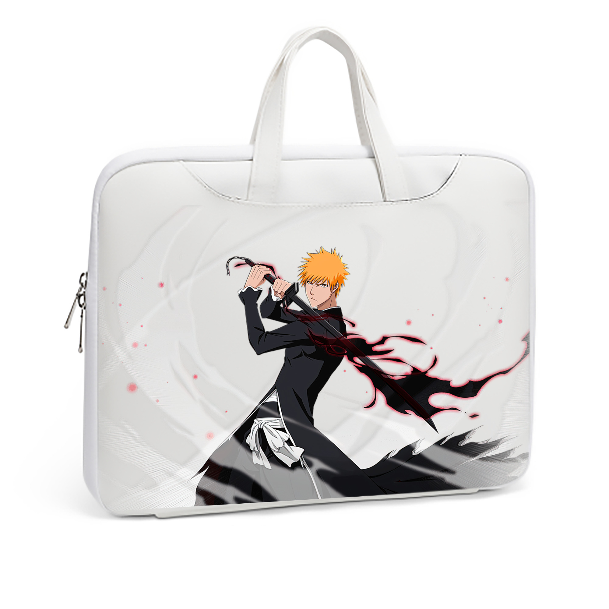 （画像用） ブリーチ 黒崎一護（くろさき いちご）BLEACH Kurosaki Ichigo レザーラップトップバッグ　ノートパソコンケース