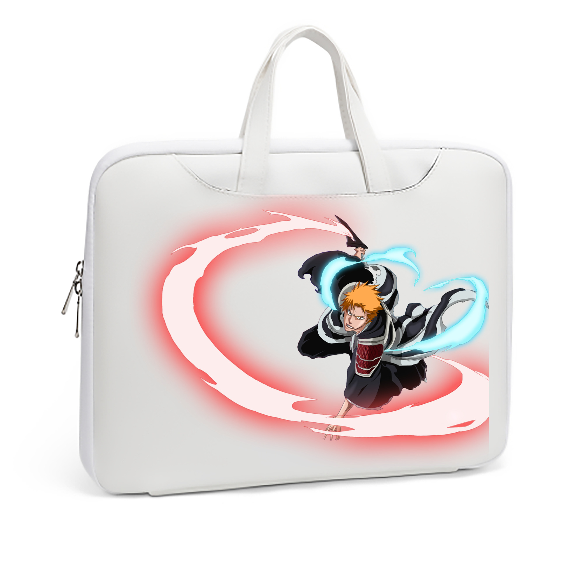 （画像用） ブリーチ 黒崎一護（くろさき いちご）BLEACH Kurosaki Ichigo レザーラップトップバッグ　ノートパソコンケース