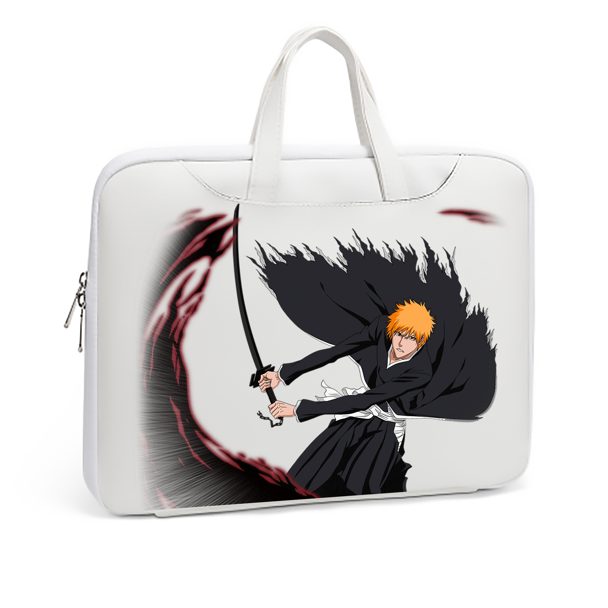 （画像用） ブリーチ 黒崎一護（くろさき いちご）BLEACH Kurosaki Ichigo レザーラップトップバッグ　ノートパソコンケース