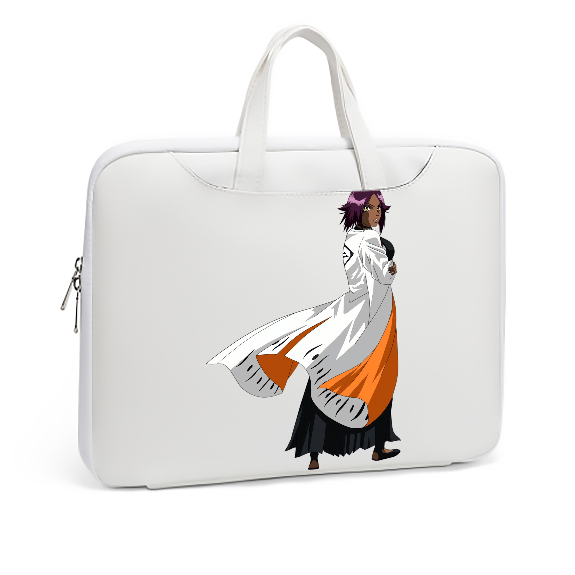 （画像用） ブリーチ 四楓院 夜一（しほういん よるいち） BLEACH Shihouin Yoruichi レザーラップトップバッグ　ノートパソコンケース