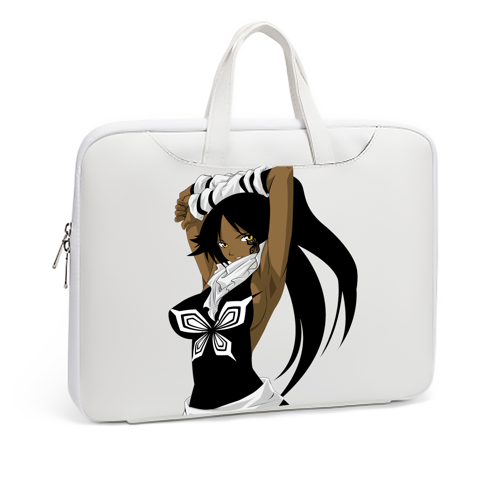 （画像用） ブリーチ 四楓院 夜一（しほういん よるいち） BLEACH Shihouin Yoruichi レザーラップトップバッグ　ノートパソコンケース