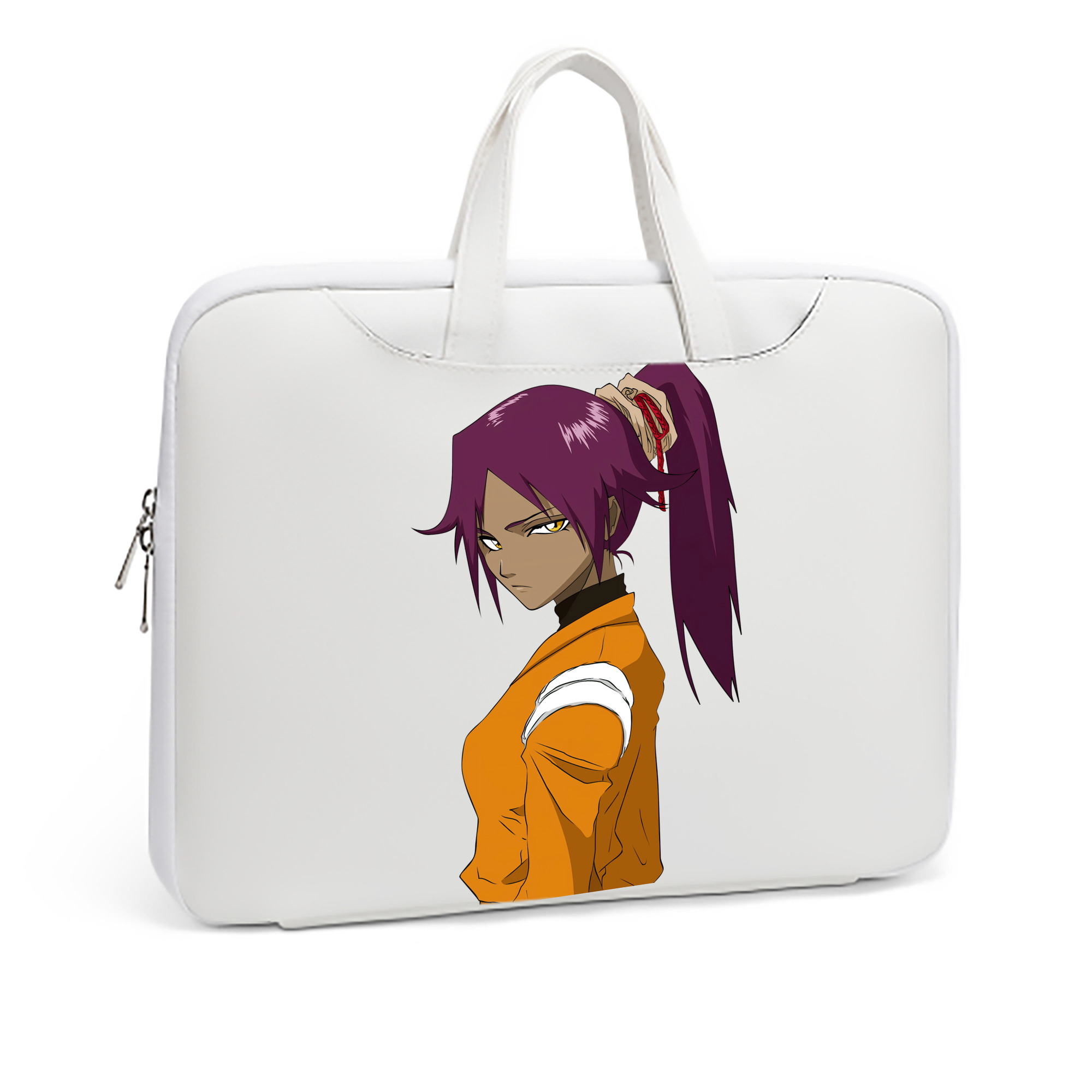 （画像用） ブリーチ 四楓院 夜一（しほういん よるいち） BLEACH Shihouin Yoruichi レザーラップトップバッグ　ノートパソコンケース