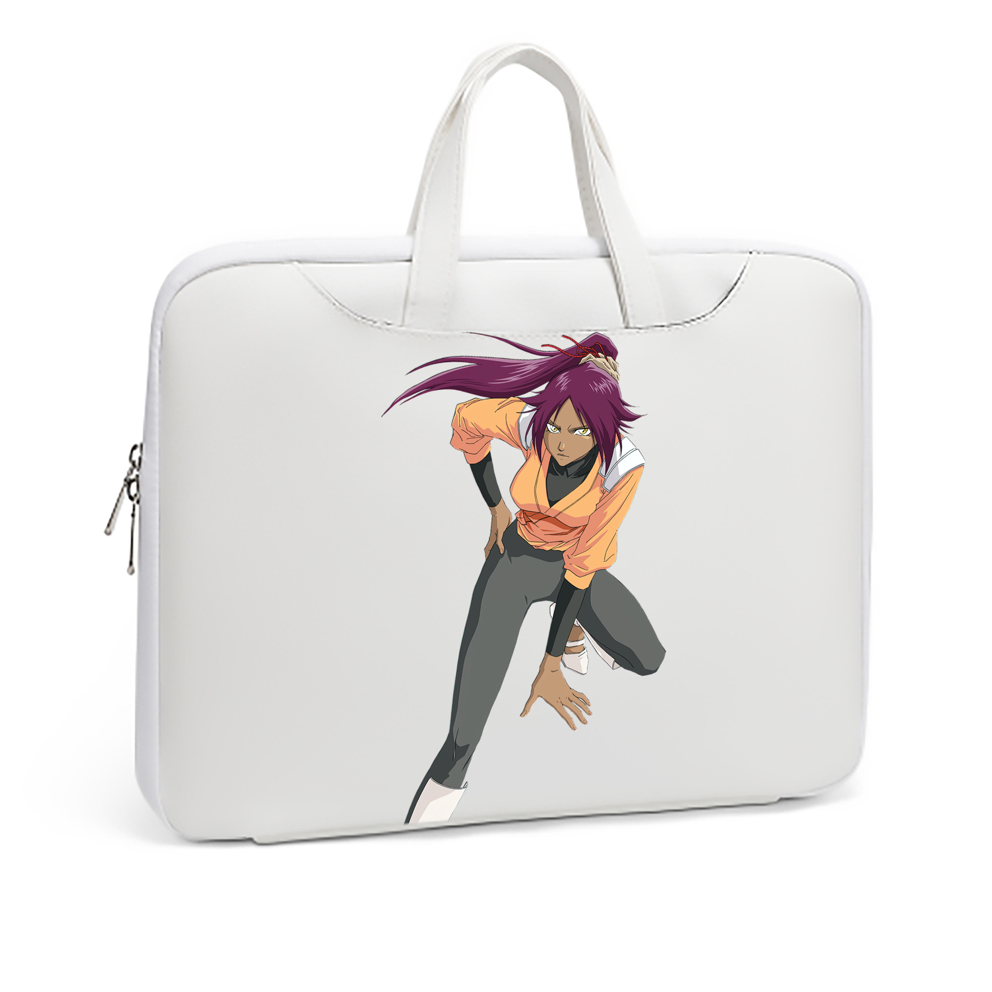 （画像用） ブリーチ 四楓院 夜一（しほういん よるいち） BLEACH Shihouin Yoruichi レザーラップトップバッグ　ノートパソコンケース
