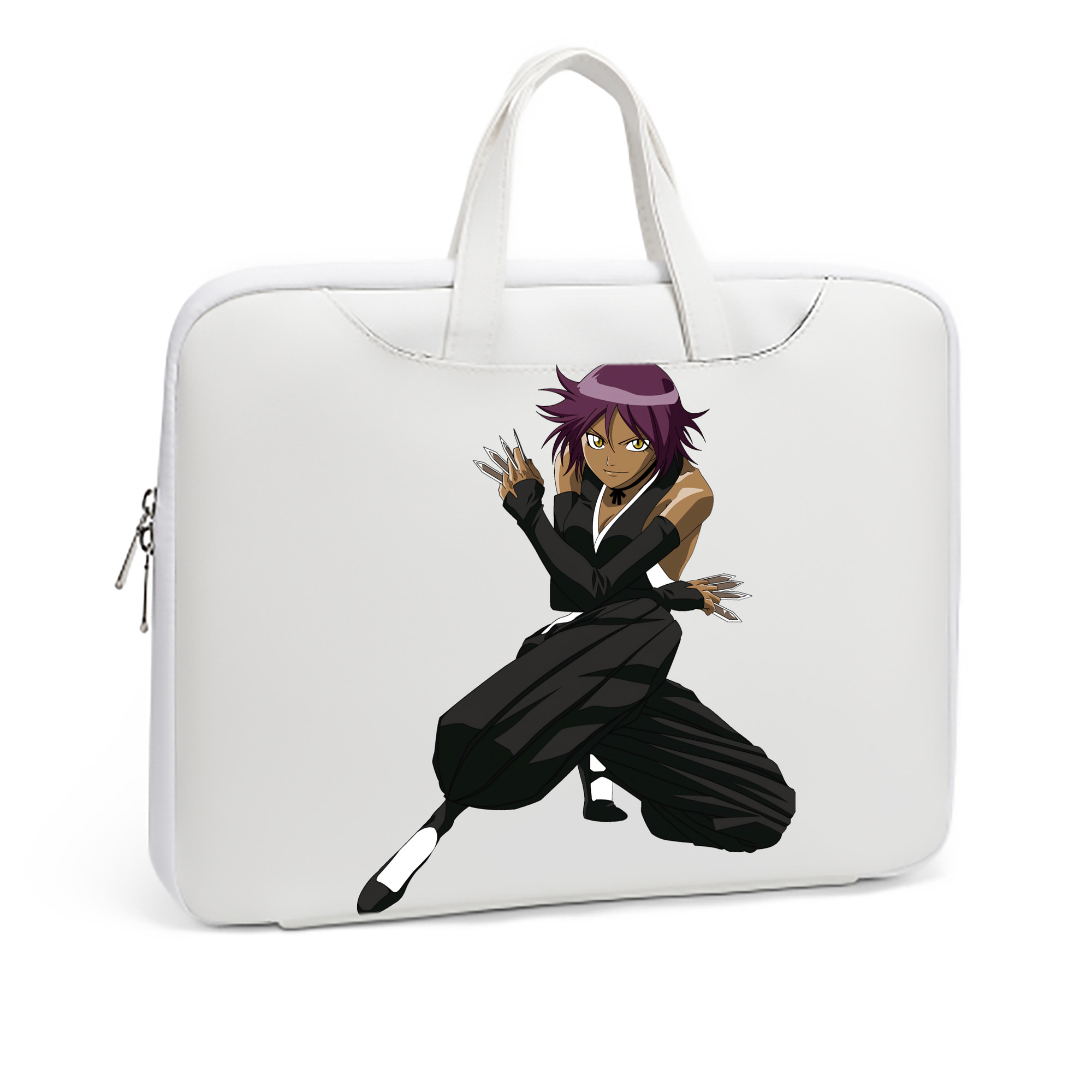 （画像用） ブリーチ 四楓院 夜一（しほういん よるいち） BLEACH Shihouin Yoruichi レザーラップトップバッグ　ノートパソコンケース