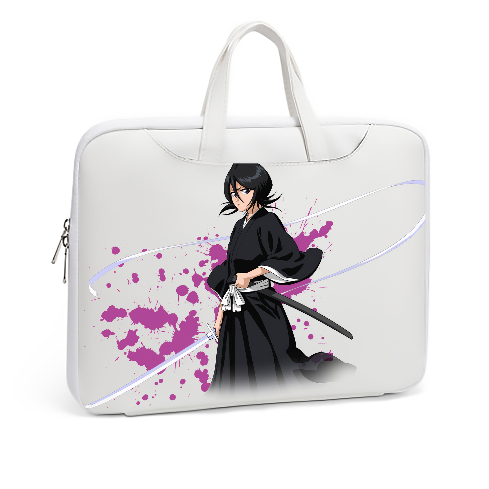 （画像用） ブリーチ 朽木ルキア BLEACH Kuchiki Rukia レザーラップトップバッグ　ノートパソコンケース