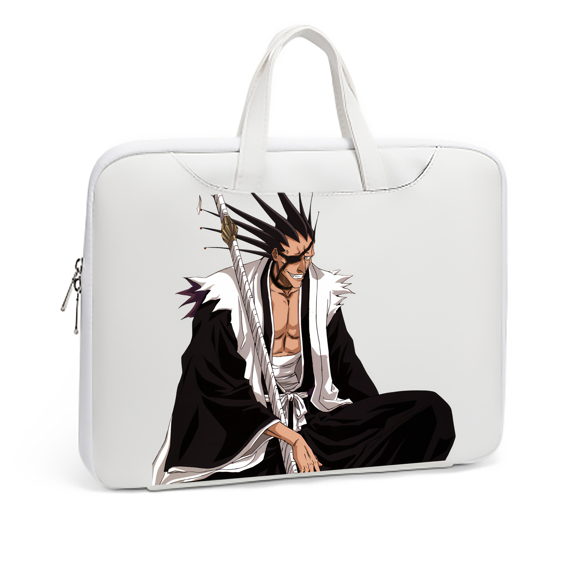 （画像用） ブリーチ ざらき けんぱち BLEACH Zaraki Kenpachi レザーラップトップバッグ　ノートパソコンケース