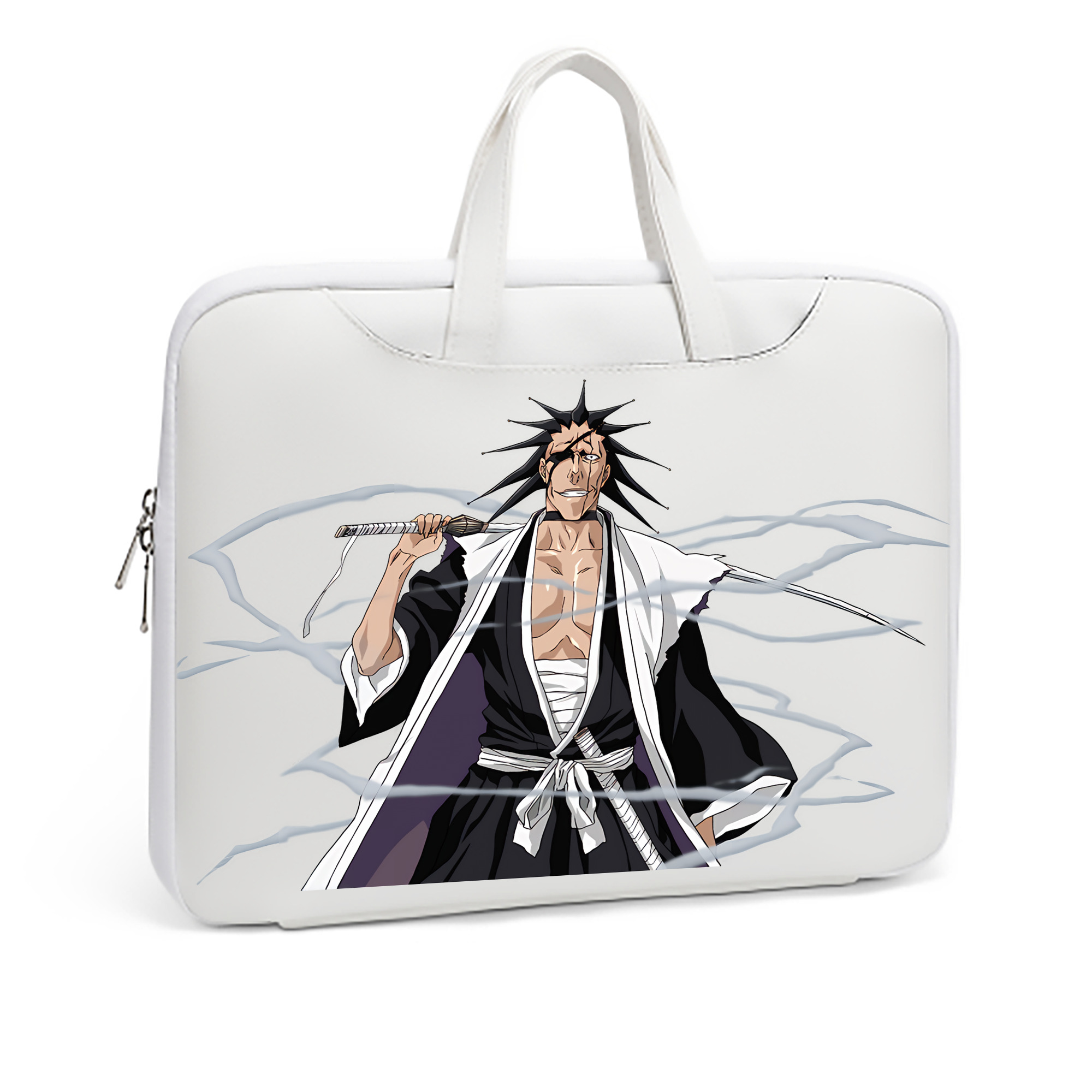 （画像用） ブリーチ ざらき けんぱち BLEACH Zaraki Kenpachi レザーラップトップバッグ　ノートパソコンケース