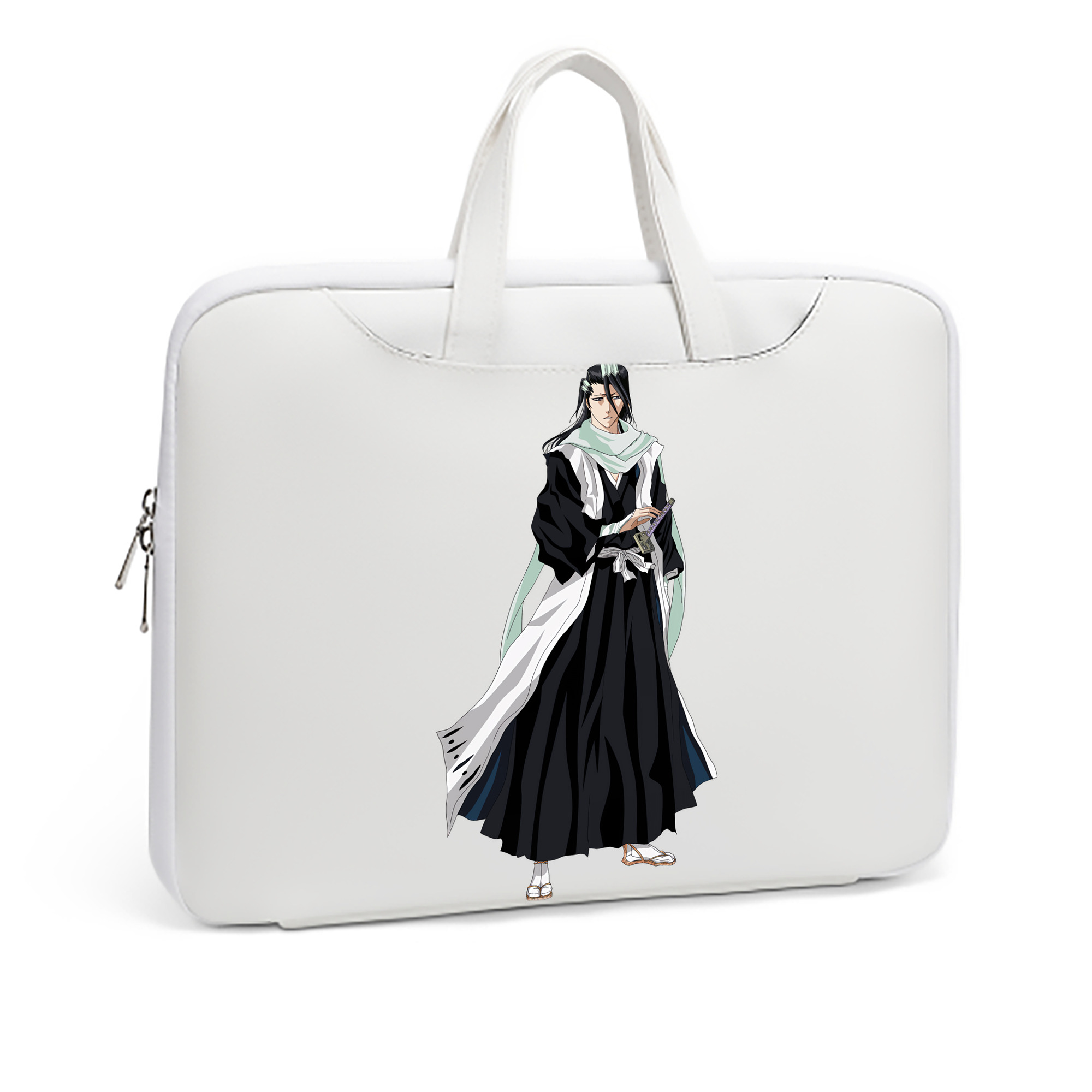 （画像用） ブリーチ くちき びゃくや BLEACH Kuchiki Byakuya レザーラップトップバッグ　ノートパソコンケース