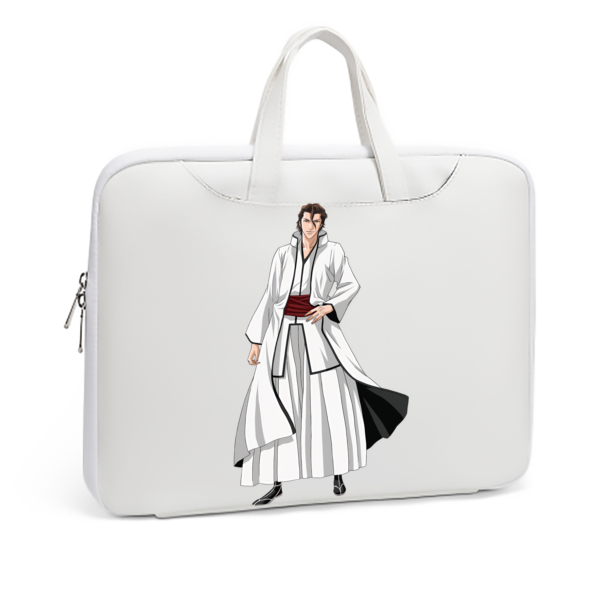 （画像用） ブリーチ 藍染 惣右介（あいぜん そうすけ） BLEACH Aizen Sousuke レザーラップトップバッグ　ノートパソコンケース