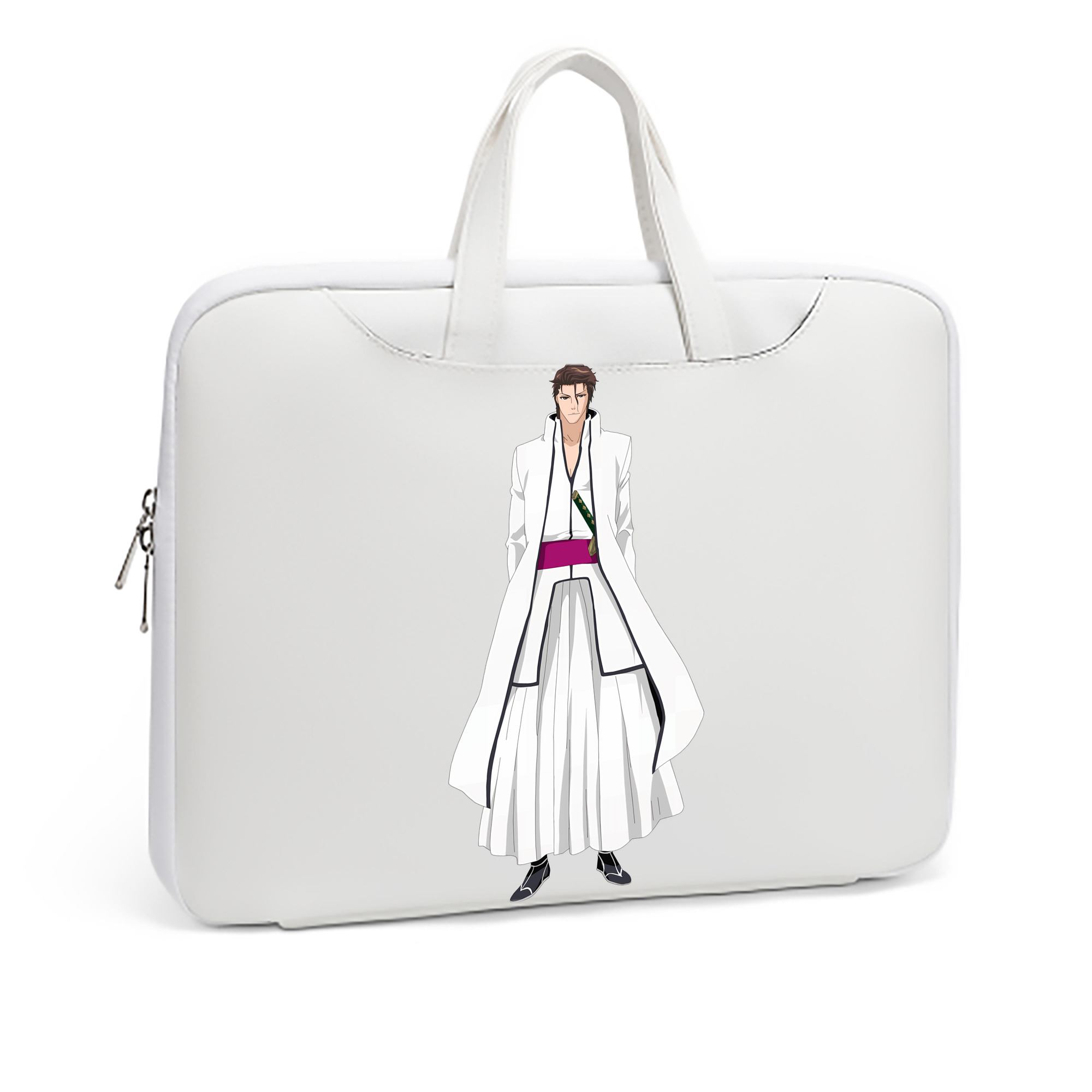 （画像用） ブリーチ 藍染 惣右介（あいぜん そうすけ） BLEACH Aizen Sousuke レザーラップトップバッグ　ノートパソコンケース