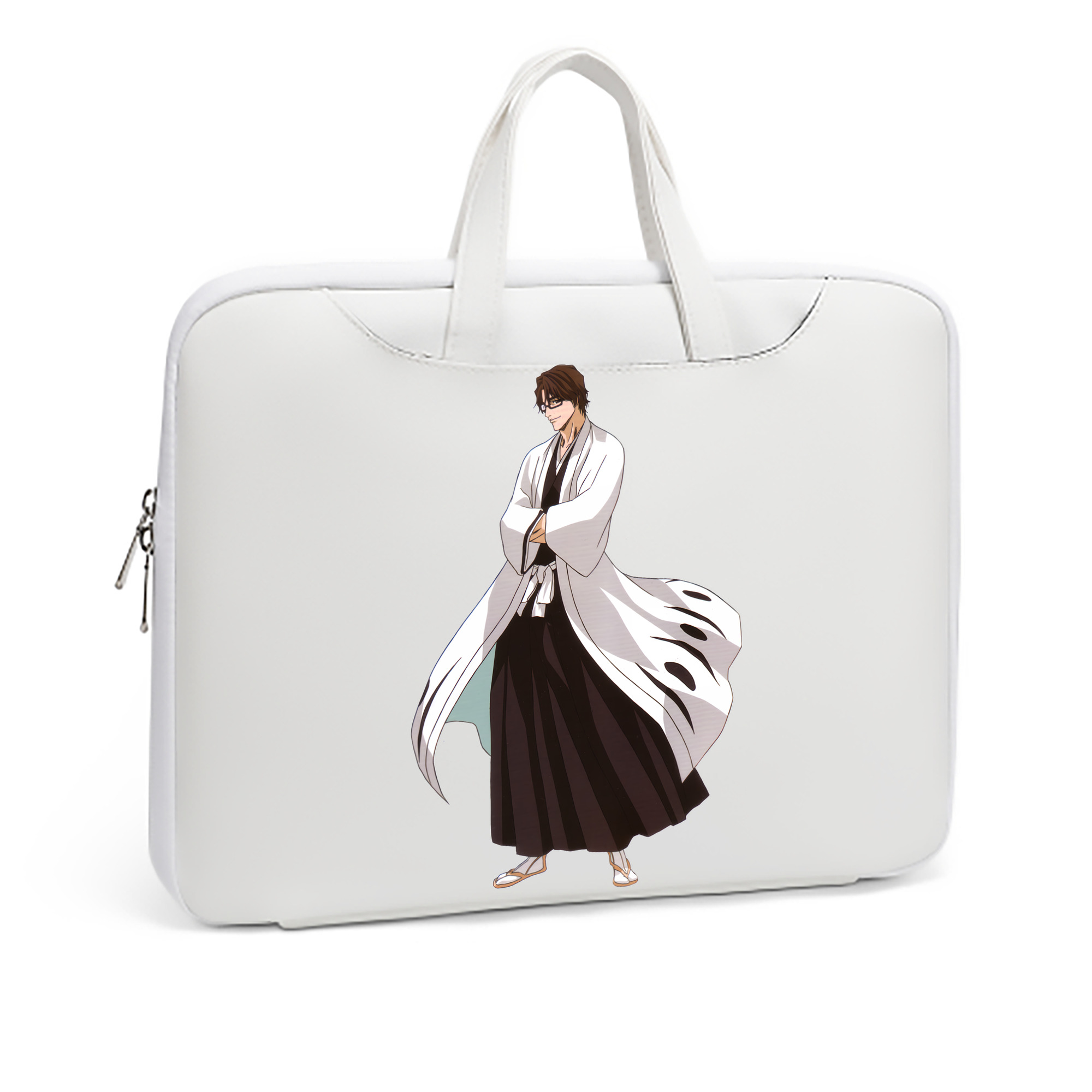 （画像用） ブリーチ 藍染 惣右介（あいぜん そうすけ） BLEACH Aizen Sousuke レザーラップトップバッグ　ノートパソコンケース
