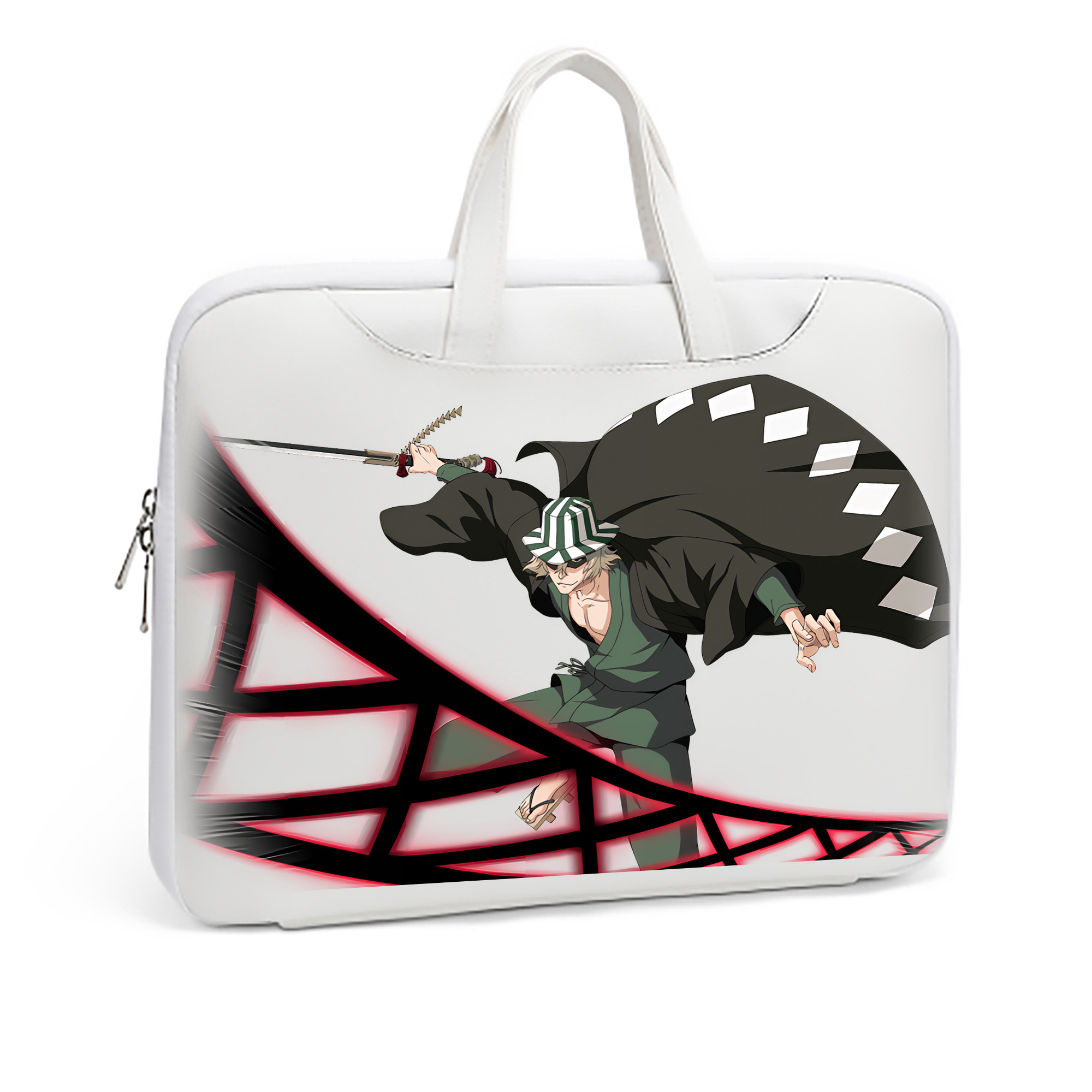 （画像用） "ブリーチ 浦原 喜助（うらはら きすけ） BLEACH Urahara Kisuke " レザーラップトップバッグ　ノートパソコンケース