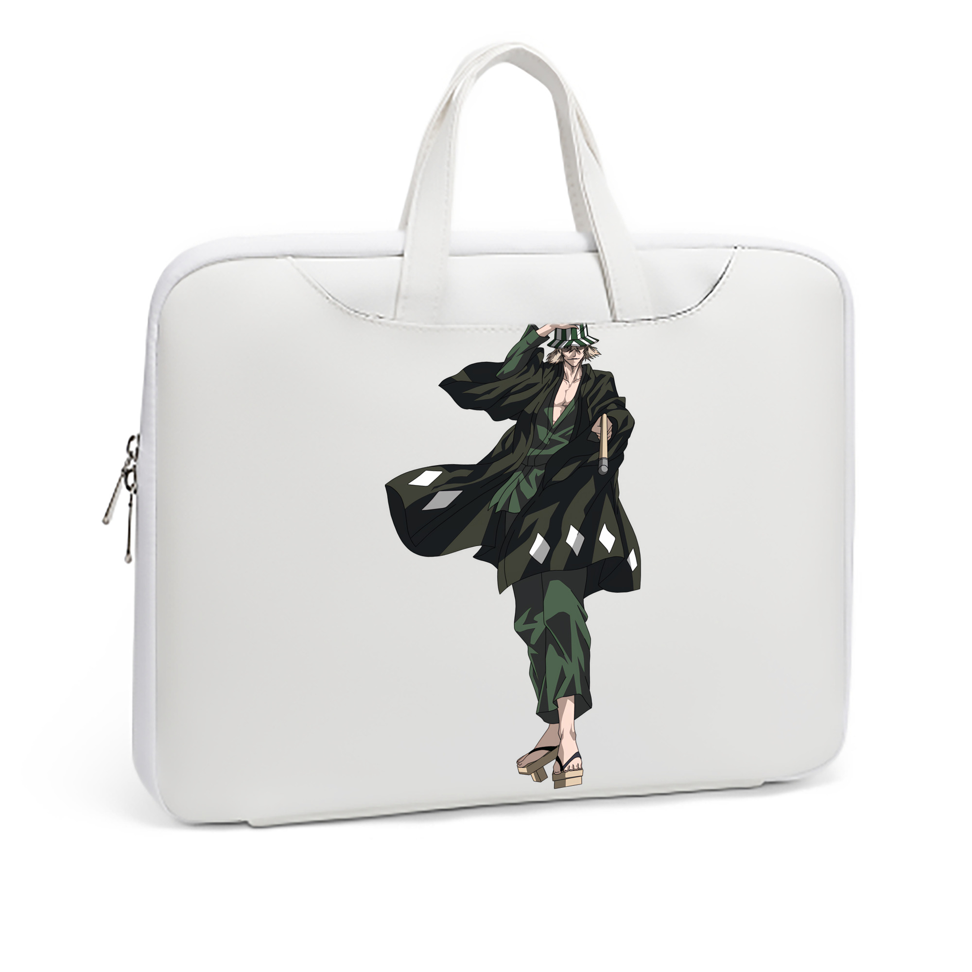 （画像用） "ブリーチ 浦原 喜助（うらはら きすけ） BLEACH Urahara Kisuke " レザーラップトップバッグ　ノートパソコンケース